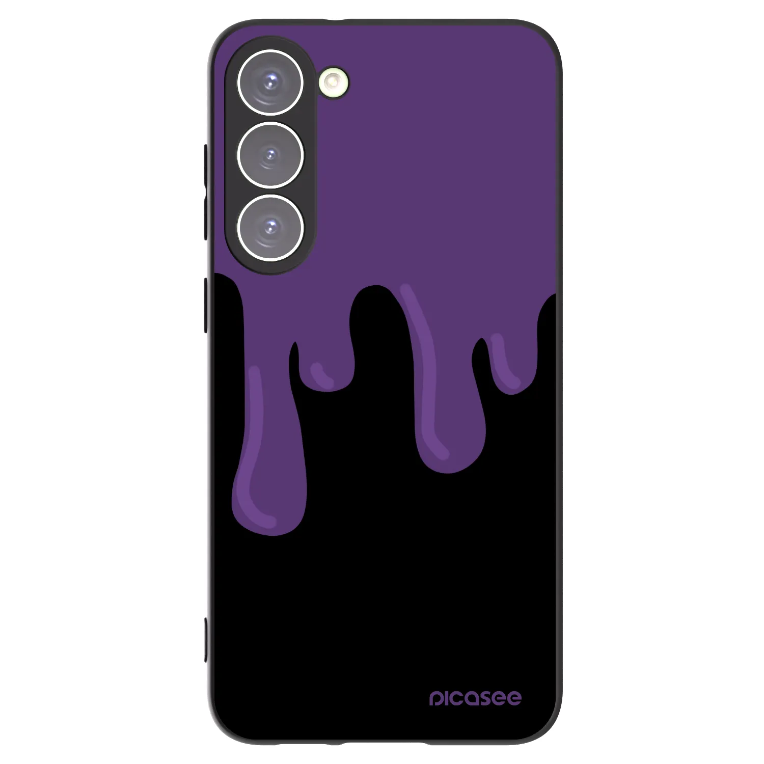 Picasee fekete szilikon tok az alábbi mobiltelefonokra Samsung Galaxy S23+ 5G - Purple spooky