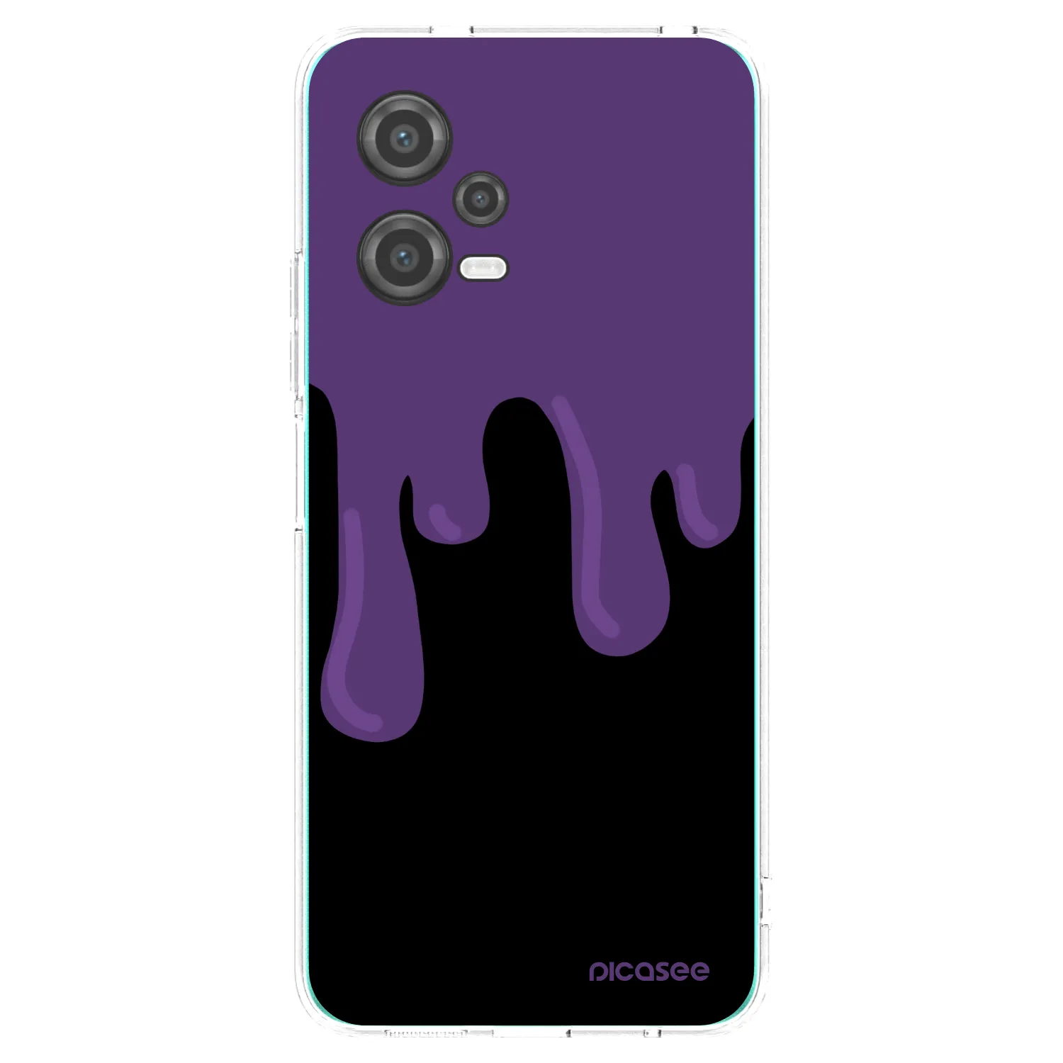 Picasee átlátszó szilikon tok az alábbi mobiltelefonokra Xiaomi Poco X5 - Purple spooky
