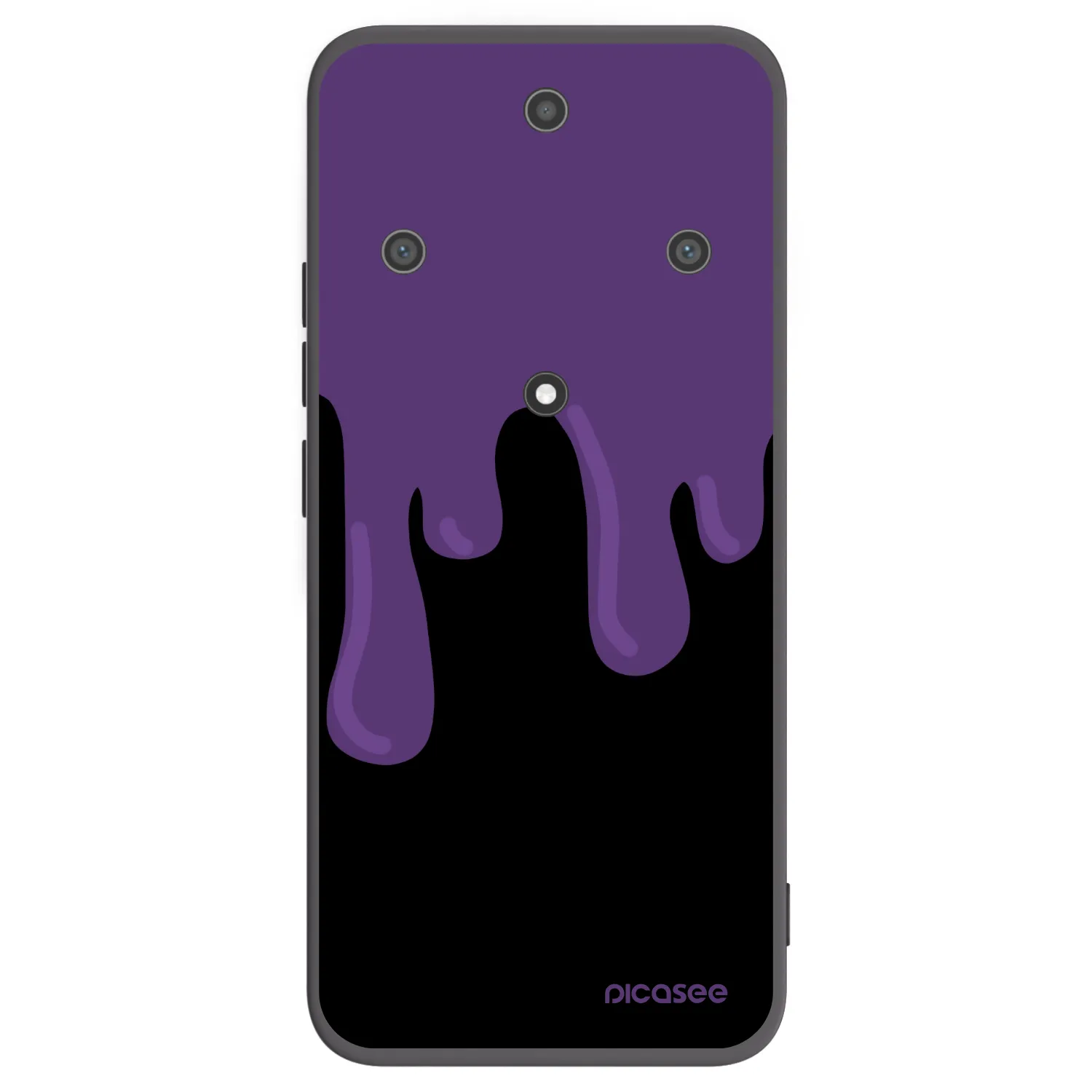 Picasee fekete szilikon tok az alábbi mobiltelefonokra Honor Magic5 Lite 5G - Purple spooky
