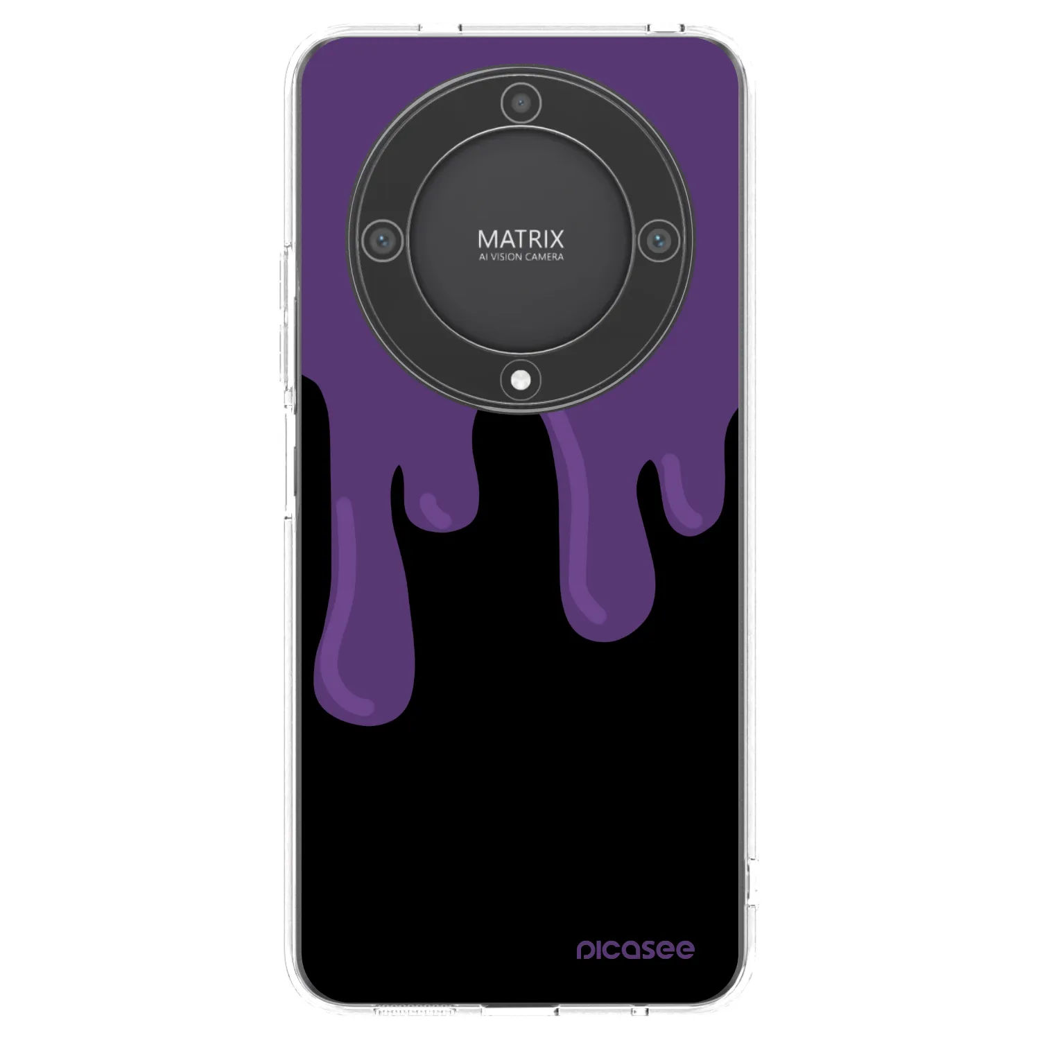 Picasee átlátszó szilikon tok az alábbi mobiltelefonokra Honor Magic5 Lite 5G - Purple spooky