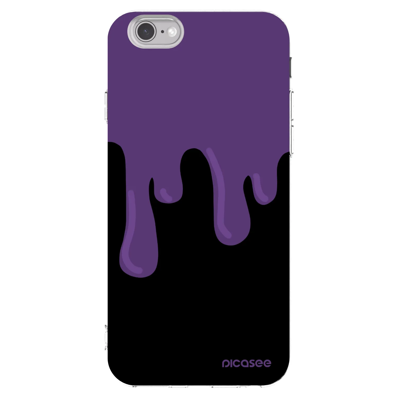 Picasee átlátszó szilikon tok az alábbi mobiltelefonokra Apple iPhone 6/6S - Purple spooky