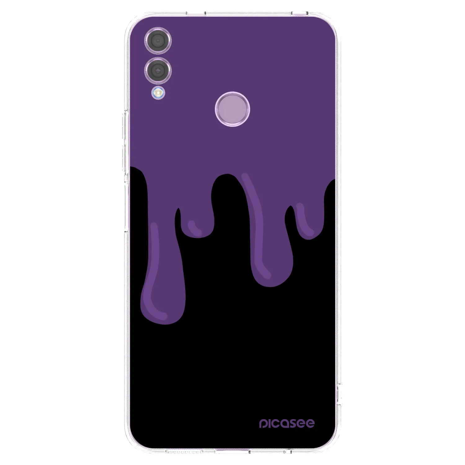 Picasee átlátszó szilikon tok az alábbi mobiltelefonokra Honor 8X - Purple spooky