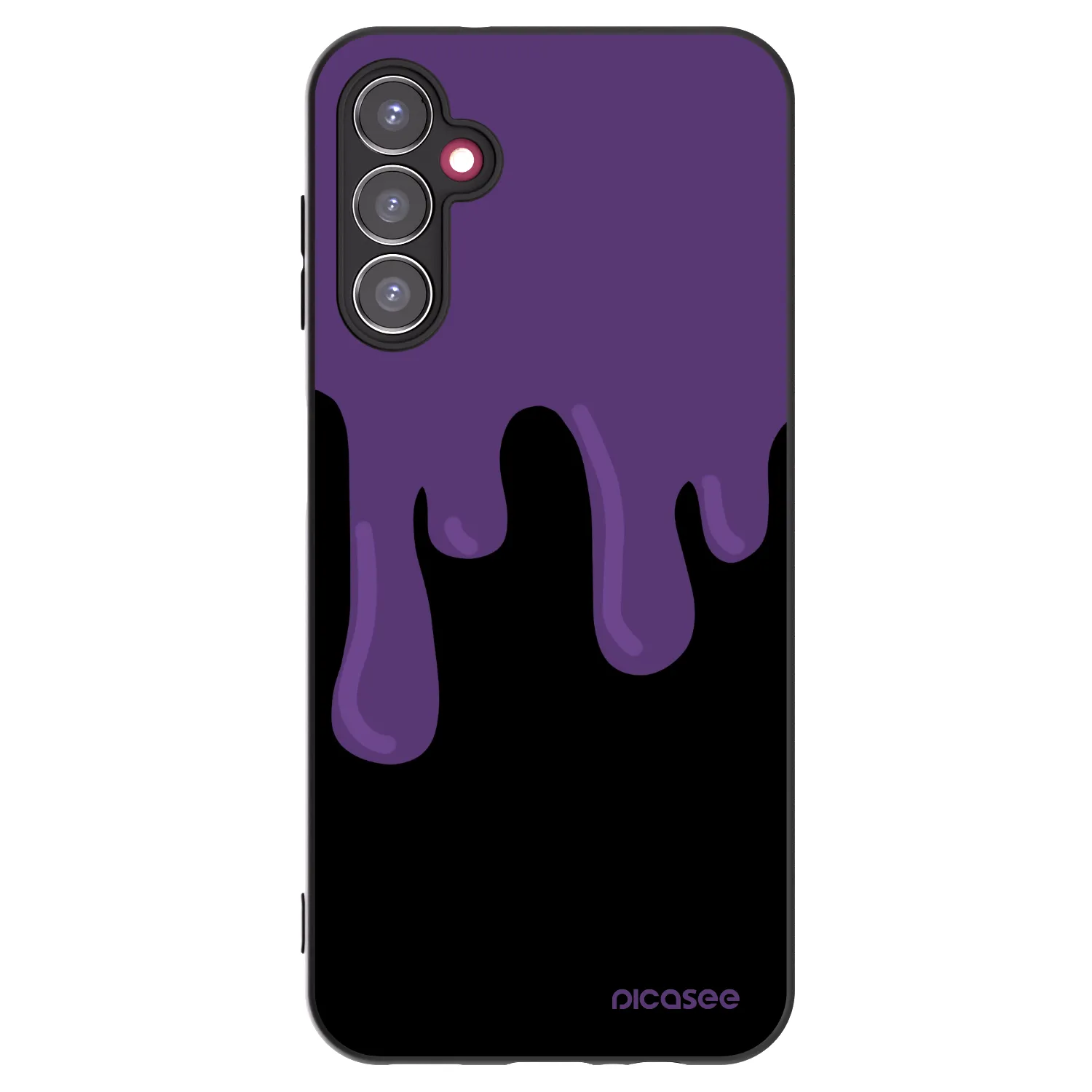 Picasee fekete szilikon tok az alábbi mobiltelefonokra Samsung Galaxy A14 4G A145R - Purple spooky