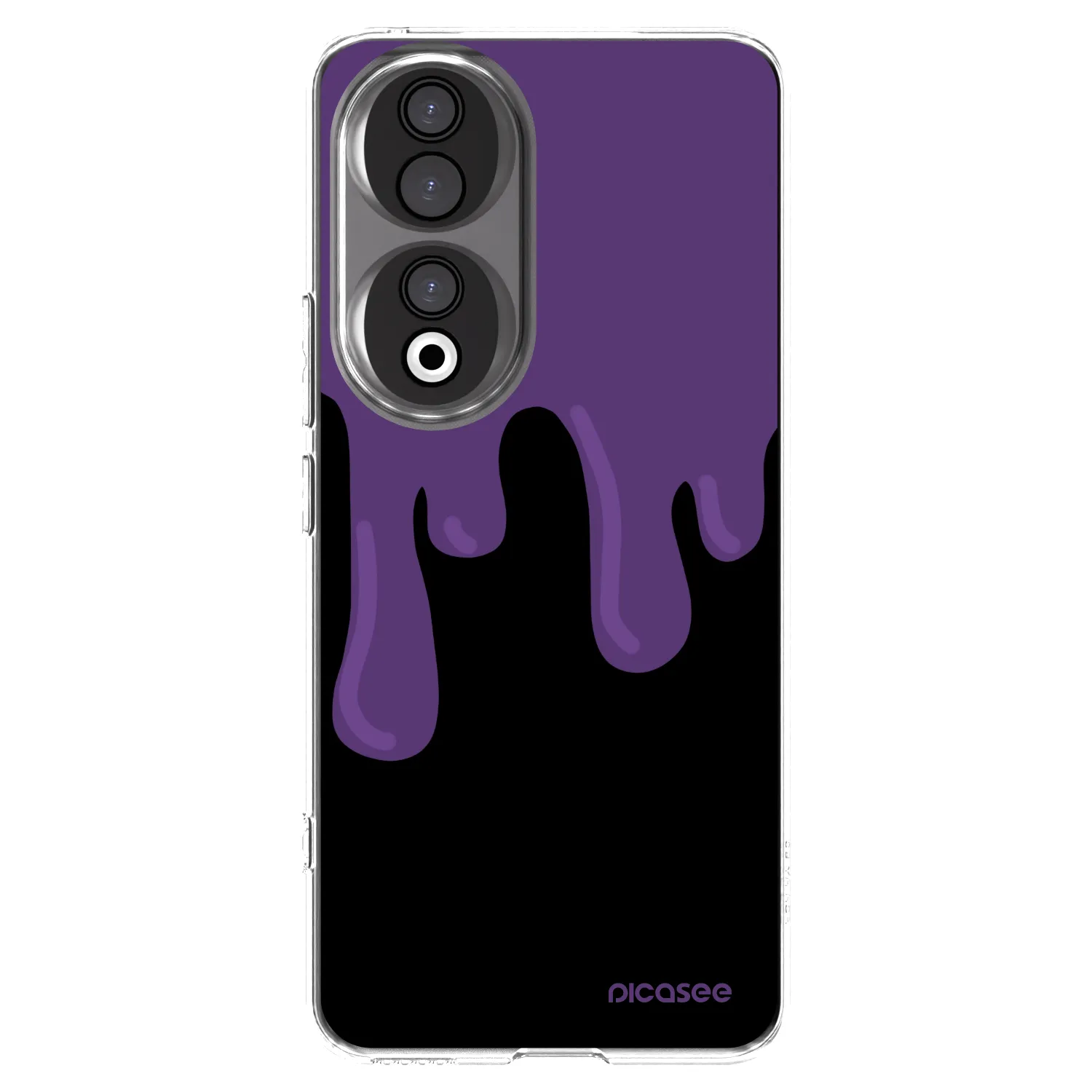 Picasee átlátszó szilikon tok az alábbi mobiltelefonokra Honor 90 5G - Purple spooky