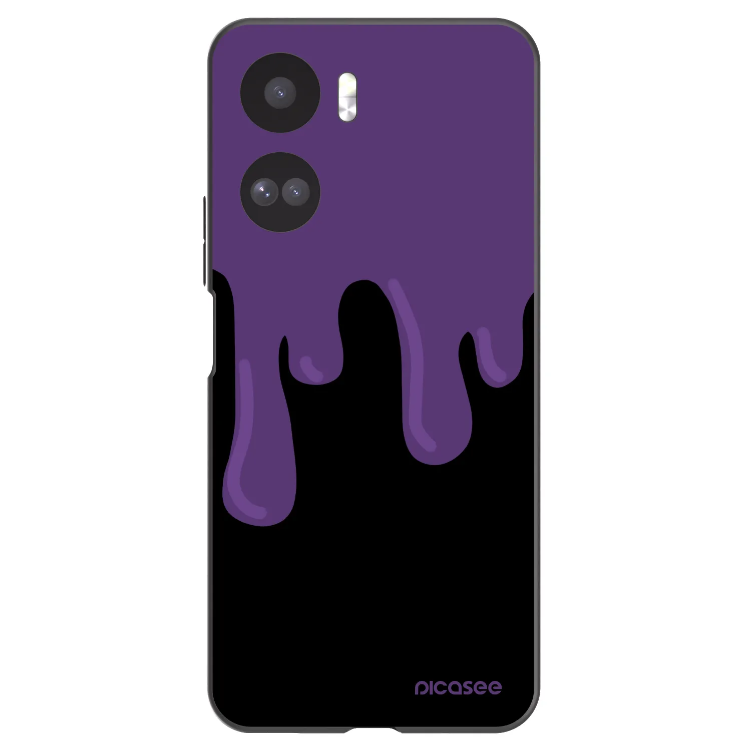 Picasee fekete szilikon tok az alábbi mobiltelefonokra Honor 90 Lite 5G - Purple spooky