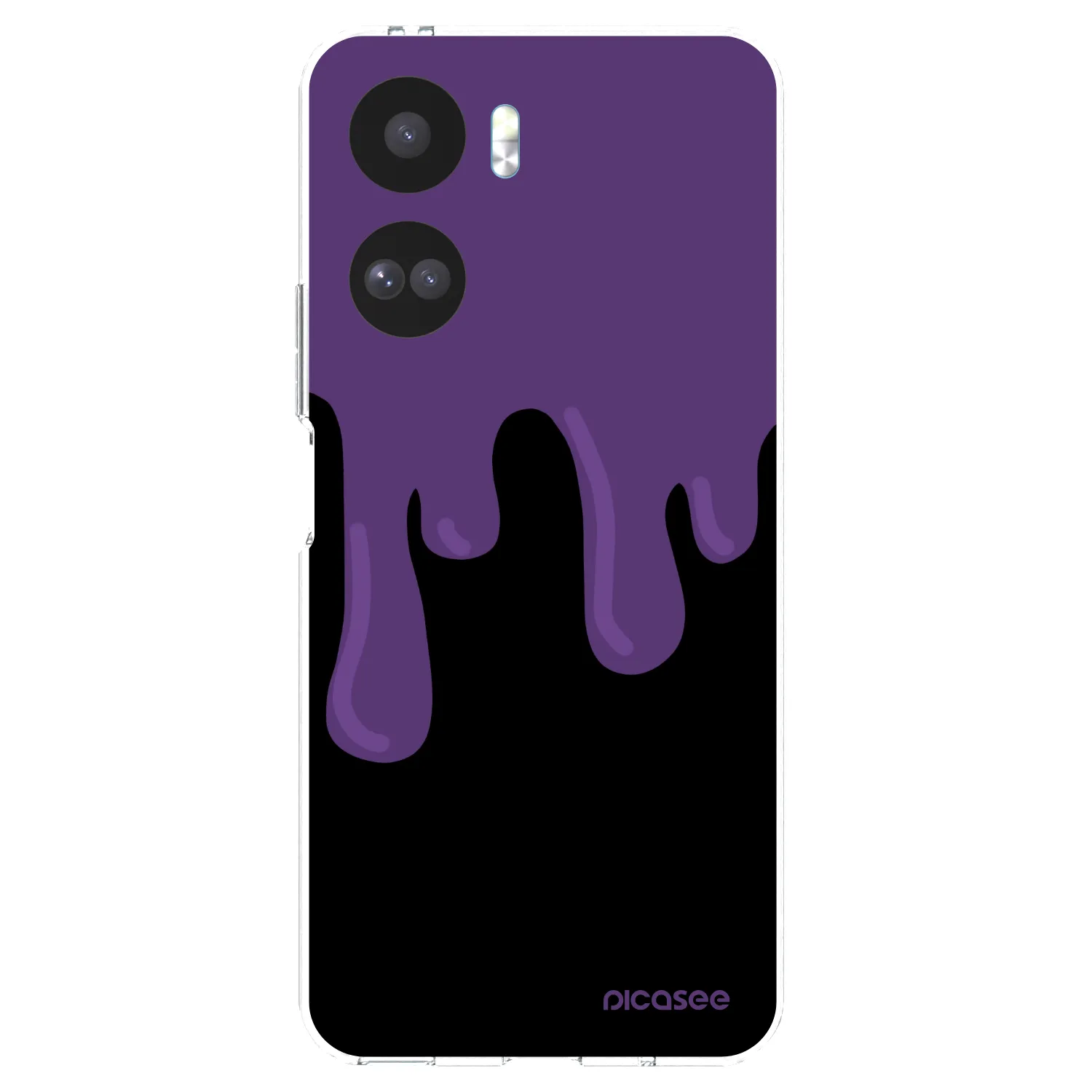 Picasee átlátszó szilikon tok az alábbi mobiltelefonokra Honor 90 Lite 5G - Purple spooky