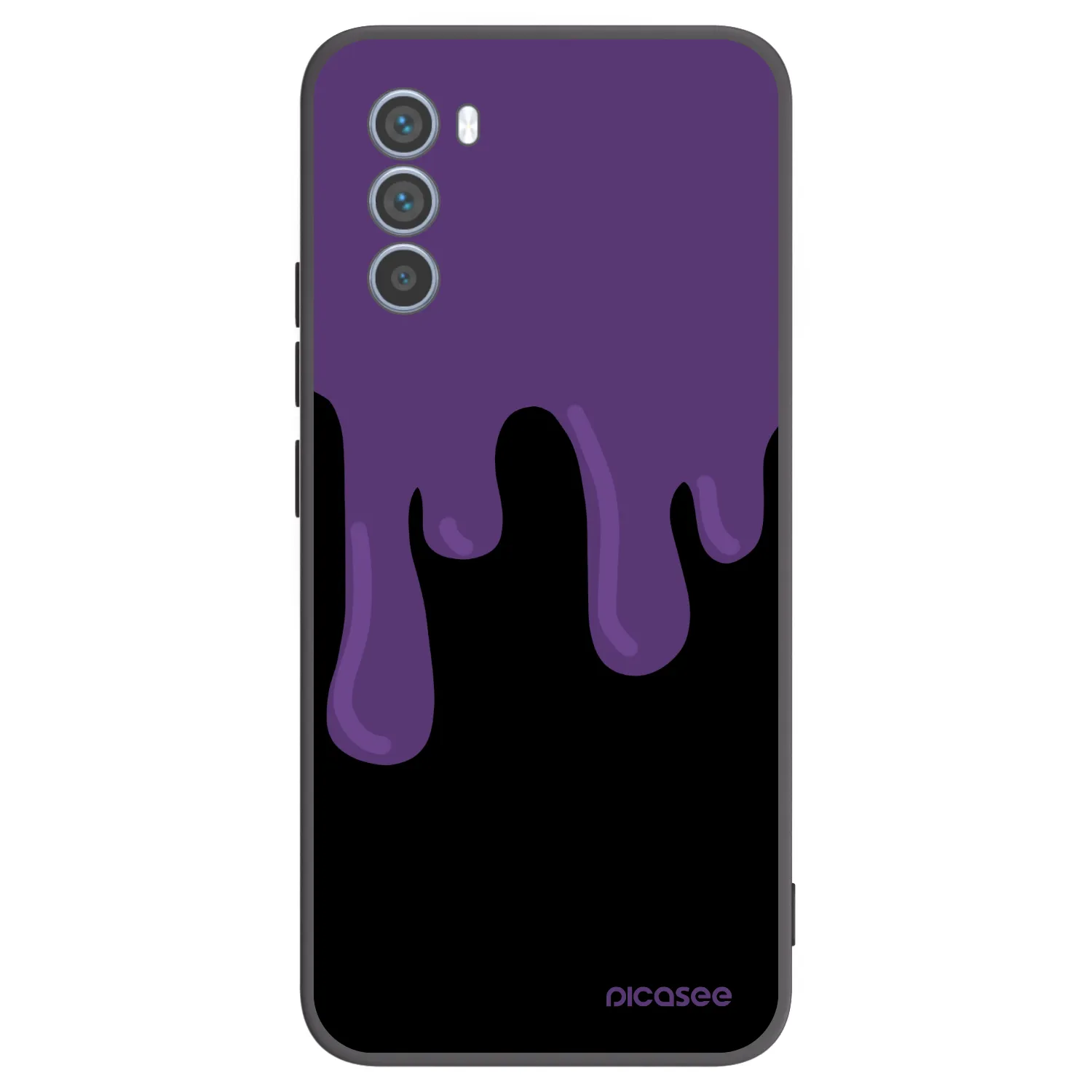 Picasee fekete szilikon tok az alábbi mobiltelefonokra Motorola Moto G62 - Purple spooky