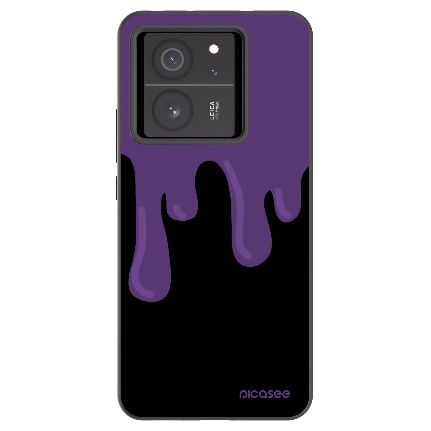 Picasee fekete szilikon tok az alábbi mobiltelefonokra Xiaomi 13T Pro - Purple spooky