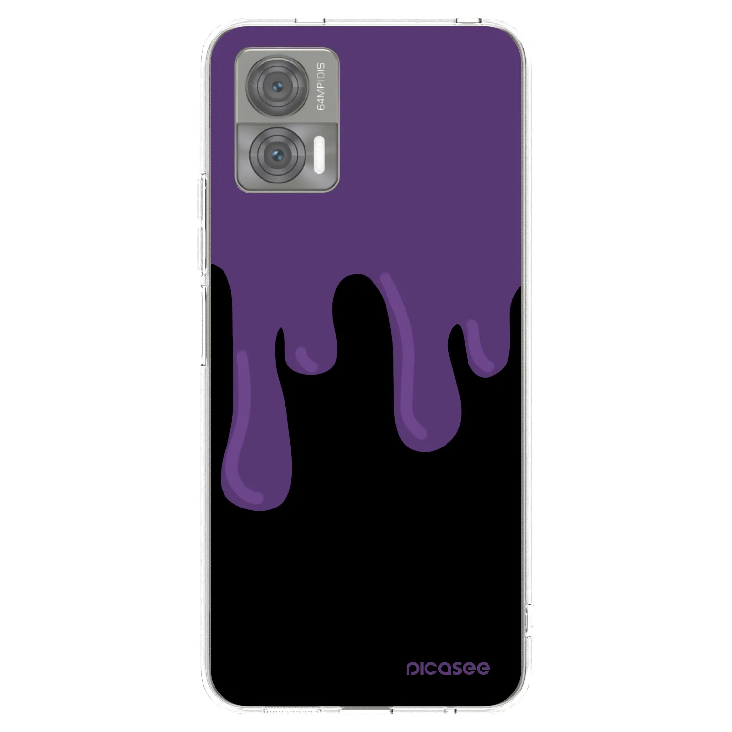 Picasee átlátszó szilikon tok az alábbi mobiltelefonokra Motorola Edge 30 Neo - Purple spooky