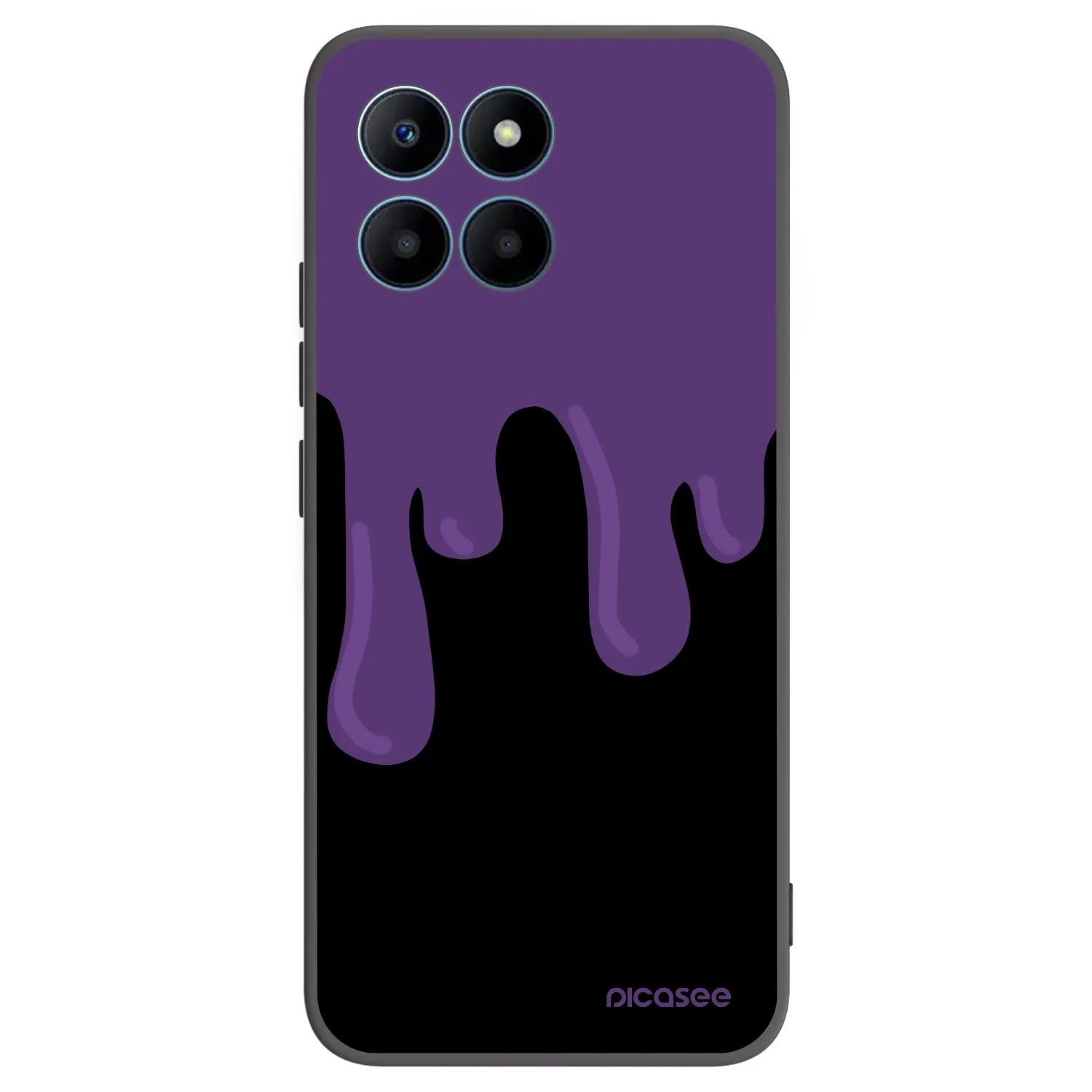 Picasee fekete szilikon tok az alábbi mobiltelefonokra Honor 70 Lite - Purple spooky