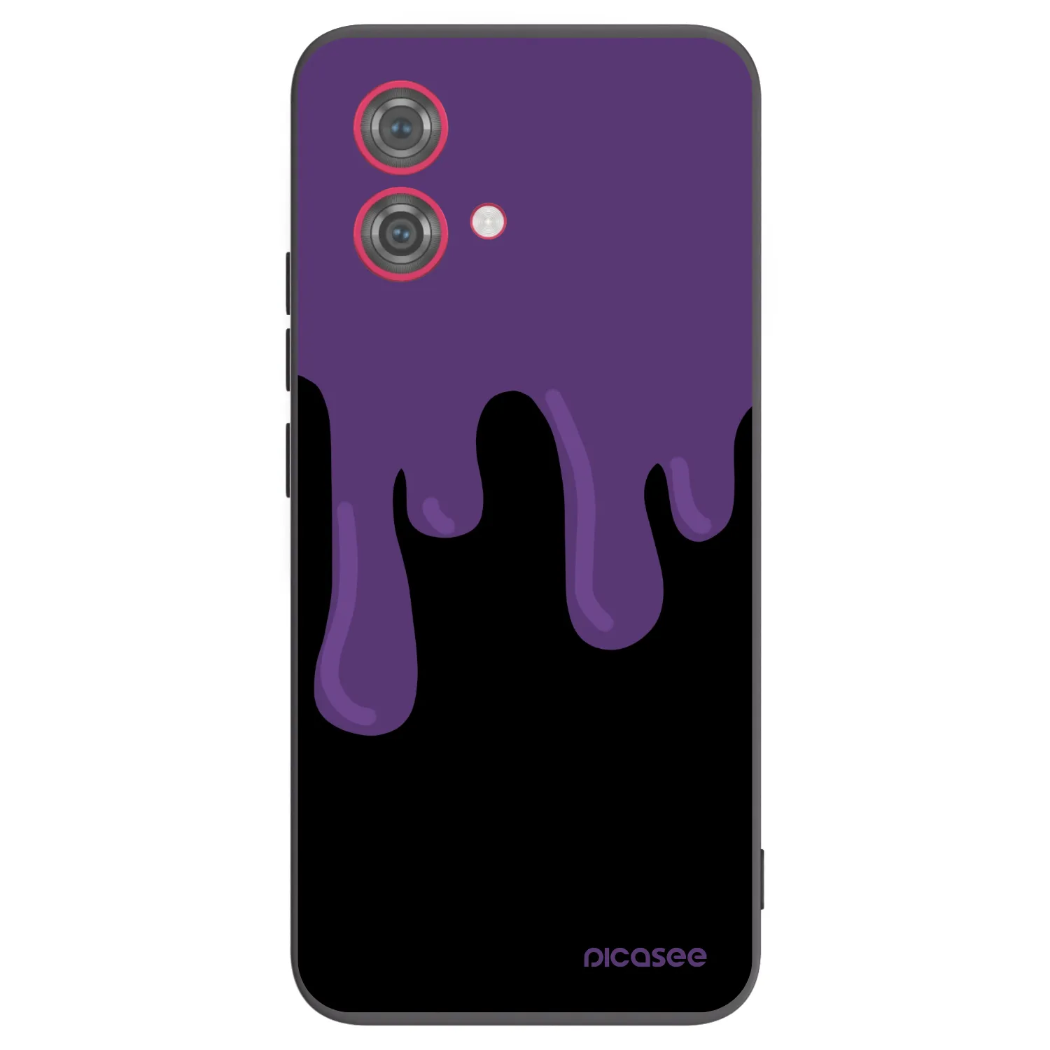 Picasee fekete szilikon tok az alábbi mobiltelefonokra Motorola Moto G84 5G - Purple spooky