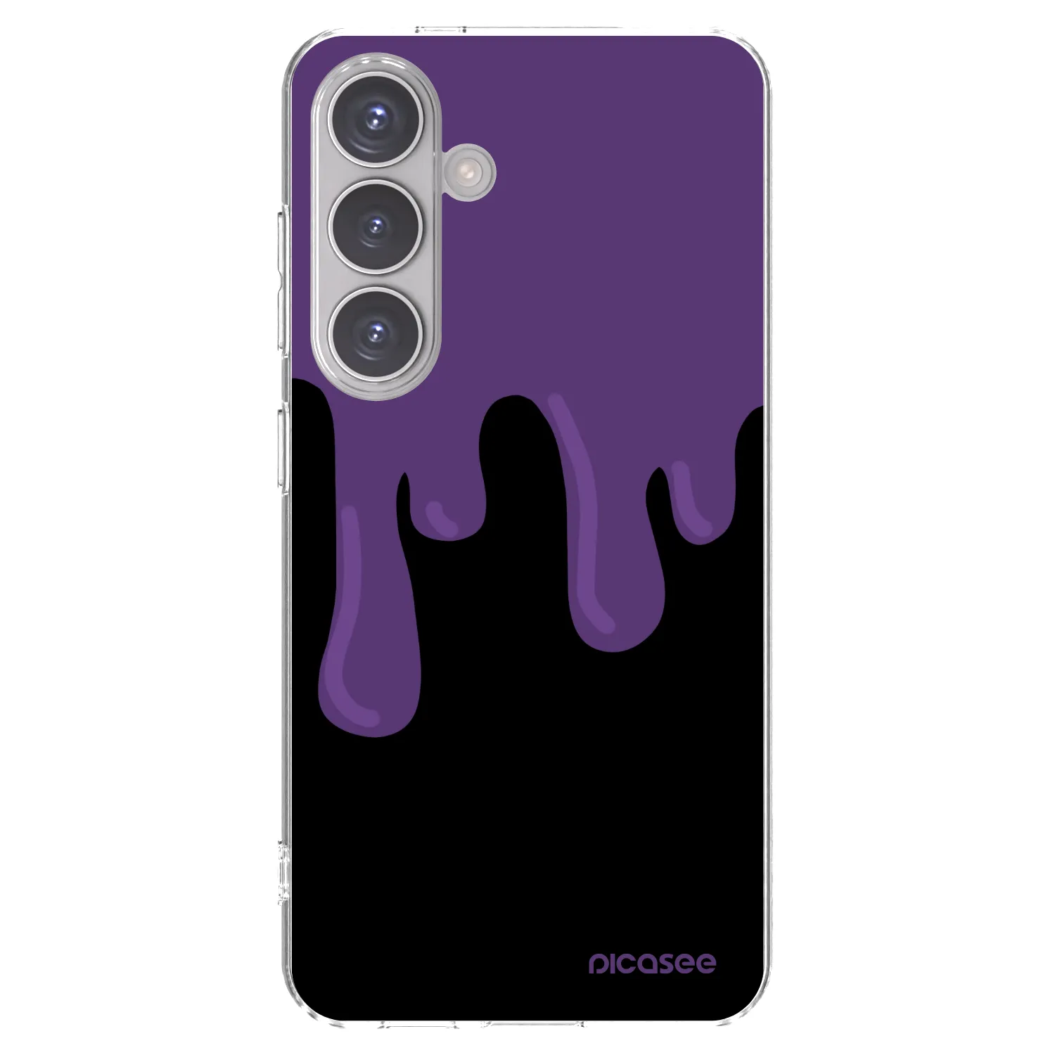 Picasee átlátszó szilikon tok az alábbi mobiltelefonokra Samsung Galaxy S24 S921B 5G - Purple spooky
