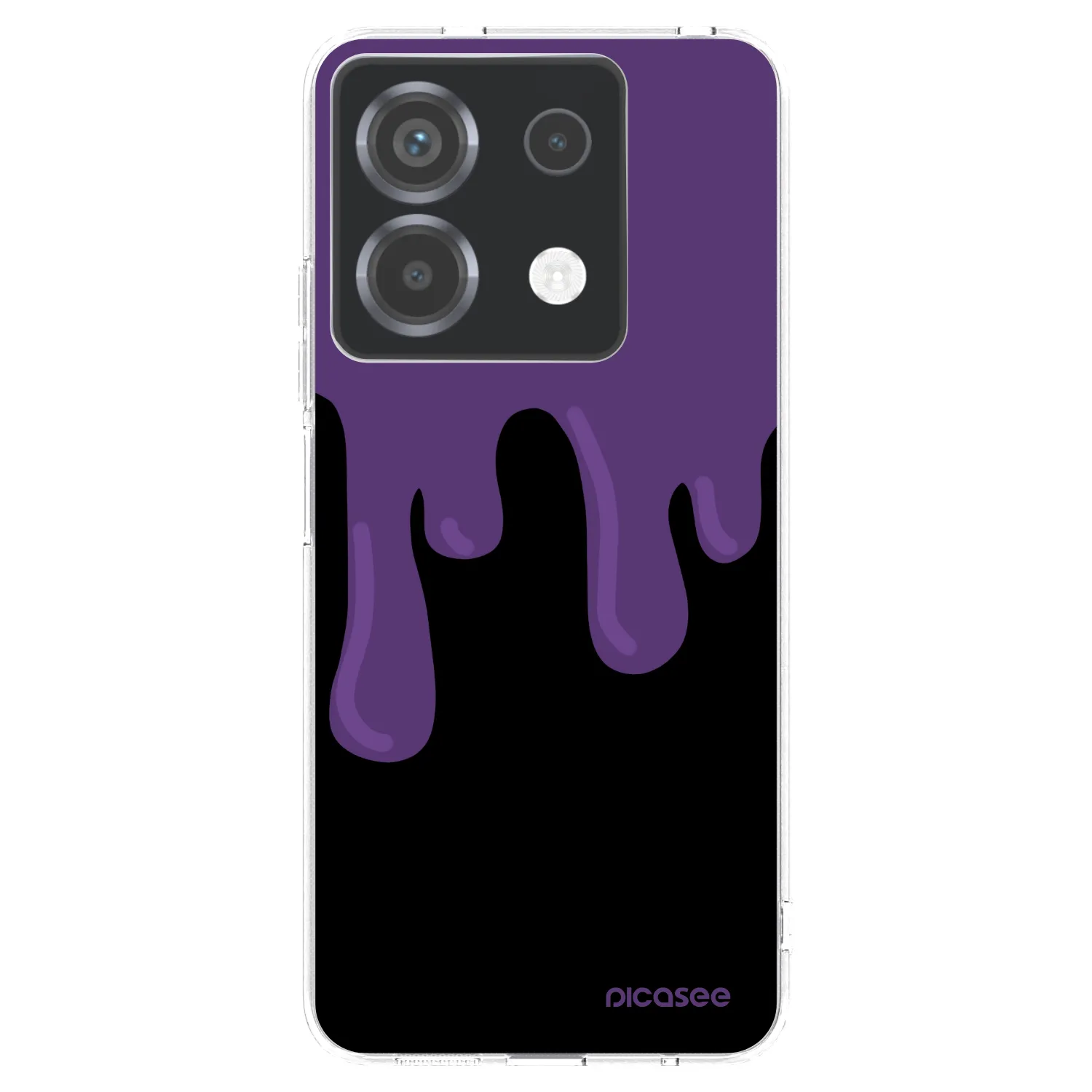 Picasee átlátszó szilikon tok az alábbi mobiltelefonokra Xiaomi Poco X6 - Purple spooky
