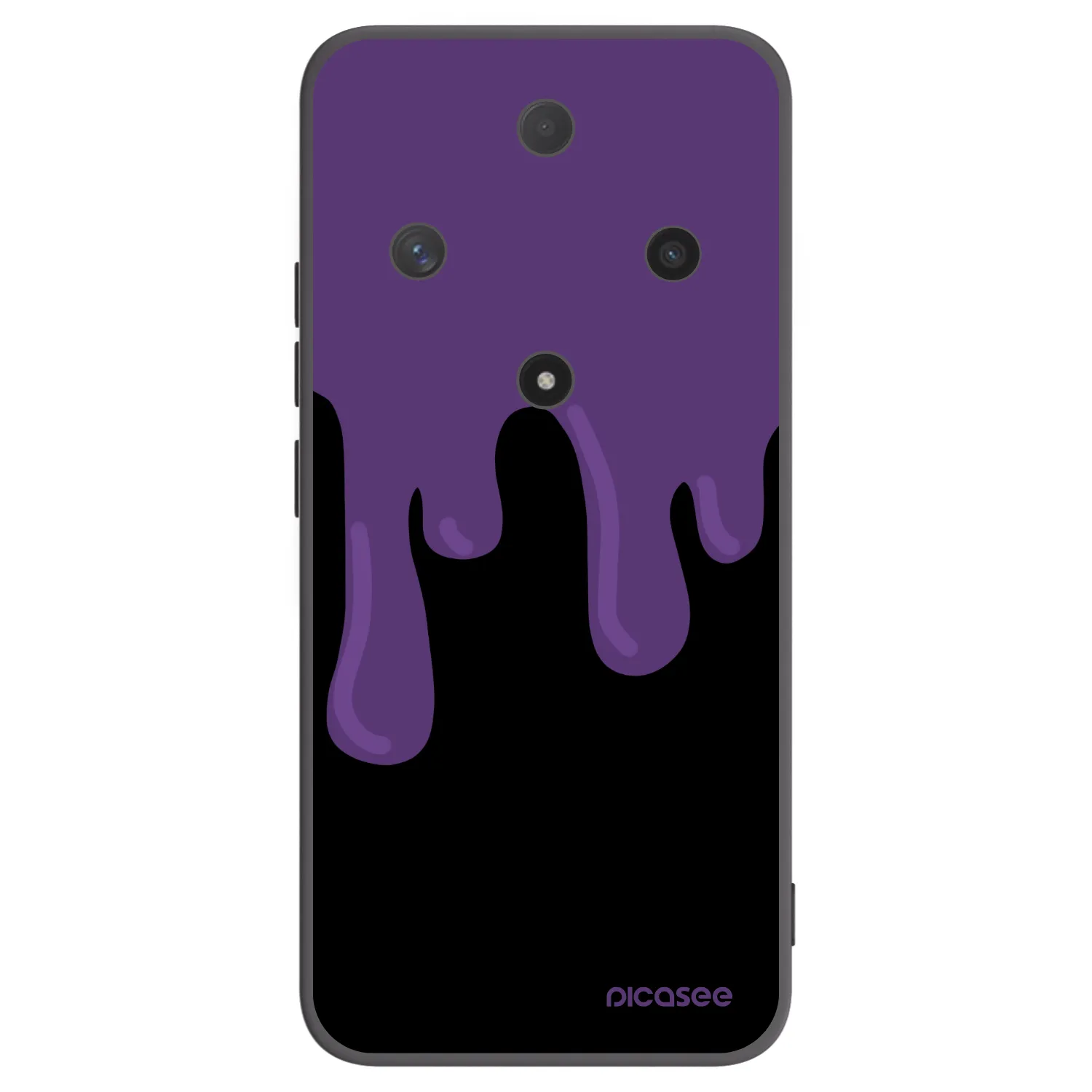 Picasee fekete szilikon tok az alábbi mobiltelefonokra Honor Magic6 Lite 5G - Purple spooky