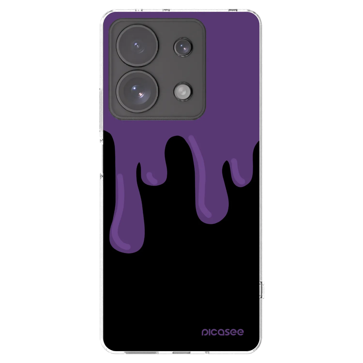 Picasee átlátszó szilikon tok az alábbi mobiltelefonokra Xiaomi Redmi Note 13 Pro 4G - Purple spooky
