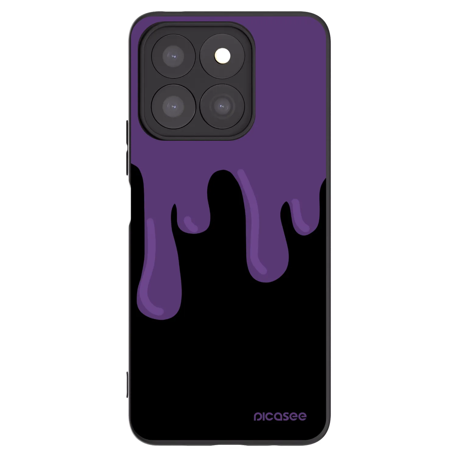 Picasee fekete szilikon tok az alábbi mobiltelefonokra Honor X8b - Purple spooky