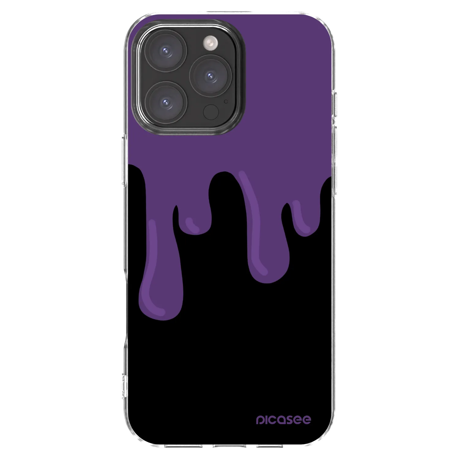 Picasee átlátszó szilikon tok az alábbi mobiltelefonokra Apple iPhone 16 Pro Max - Purple spooky