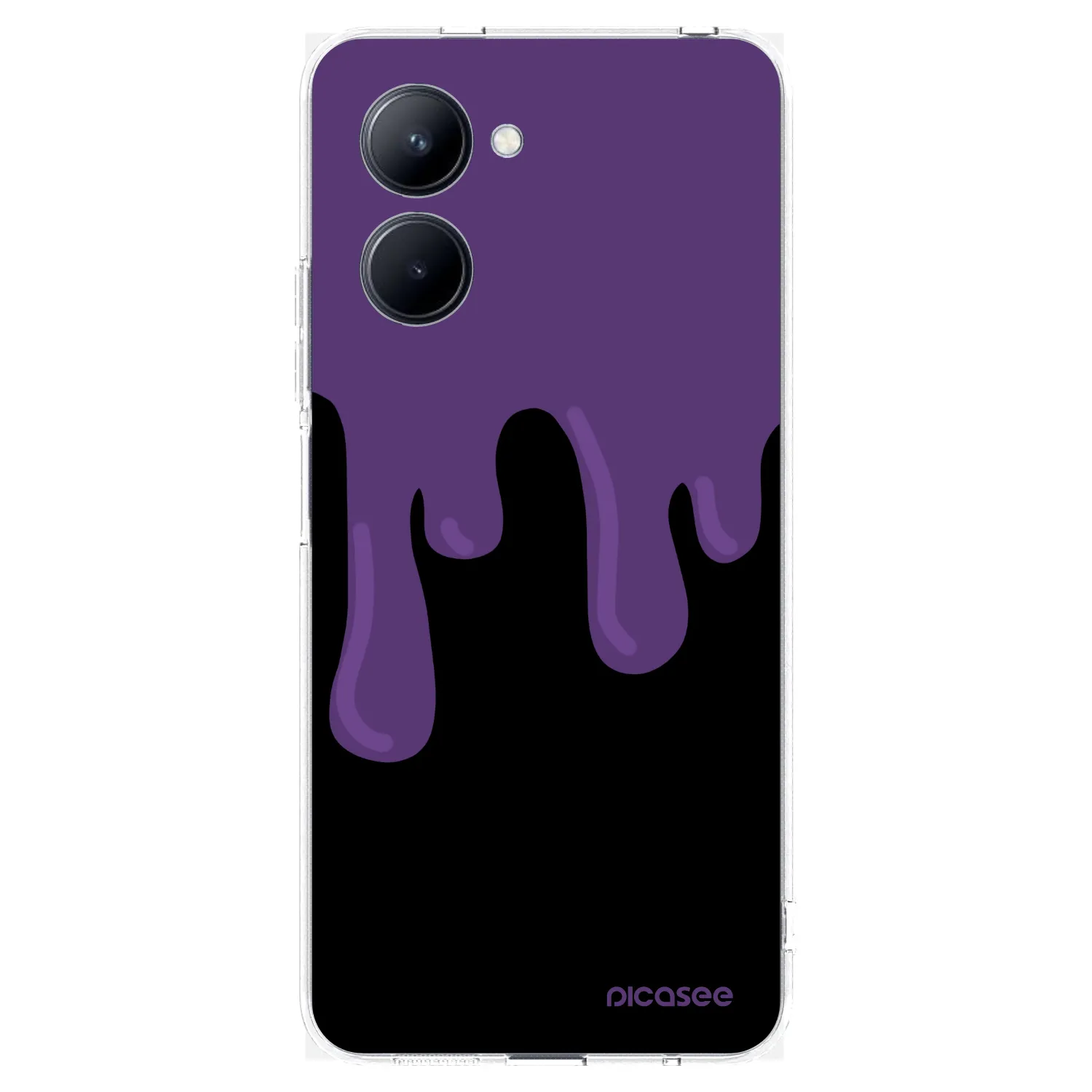 Picasee átlátszó szilikon tok az alábbi mobiltelefonokra Realme C33 (2023) - Purple spooky