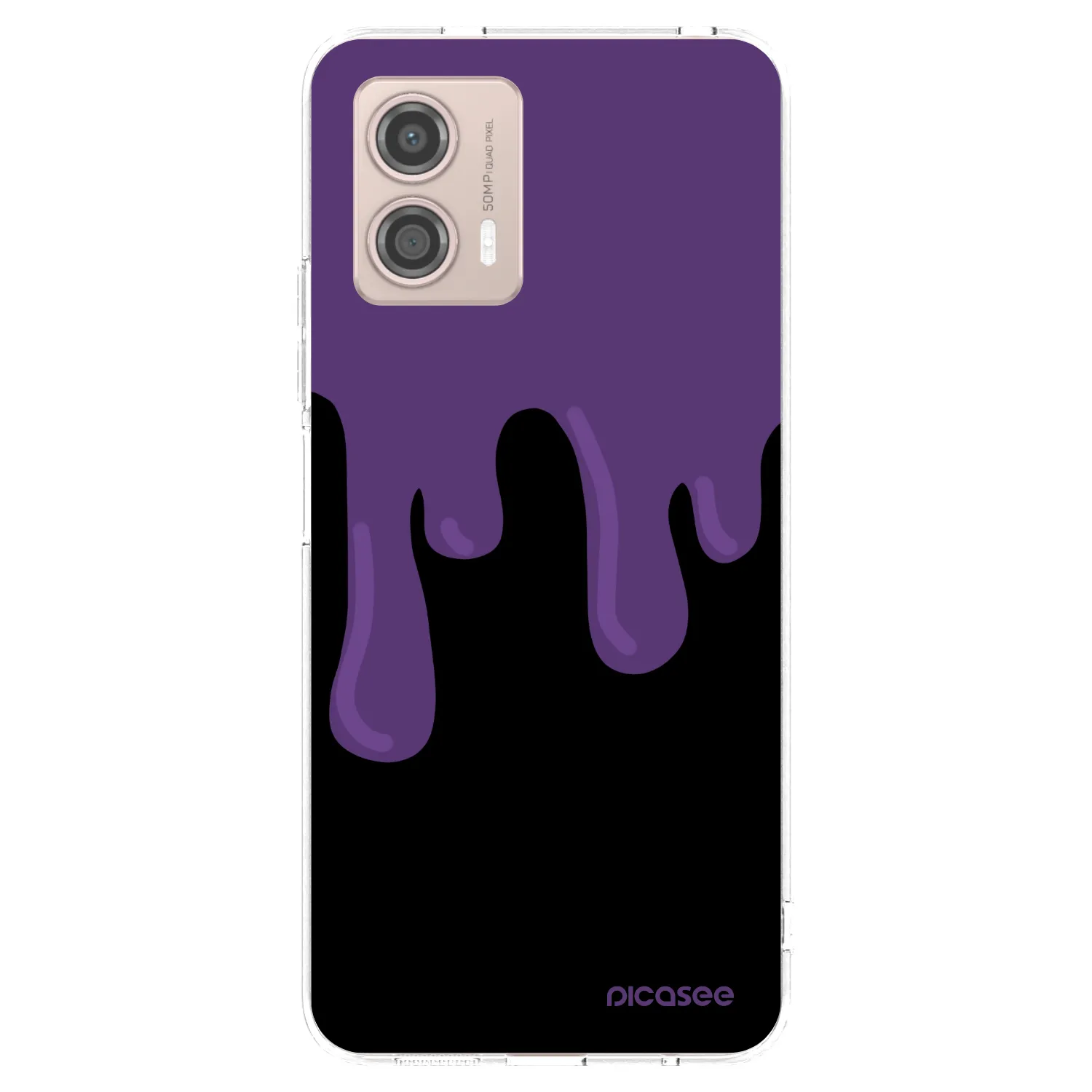 Picasee átlátszó szilikon tok az alábbi mobiltelefonokra Motorola Moto G53 5G - Purple spooky