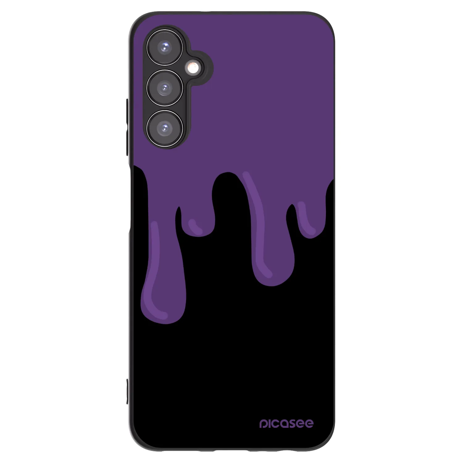 Picasee fekete szilikon tok az alábbi mobiltelefonokra Samsung Galaxy A05s A057G - Purple spooky