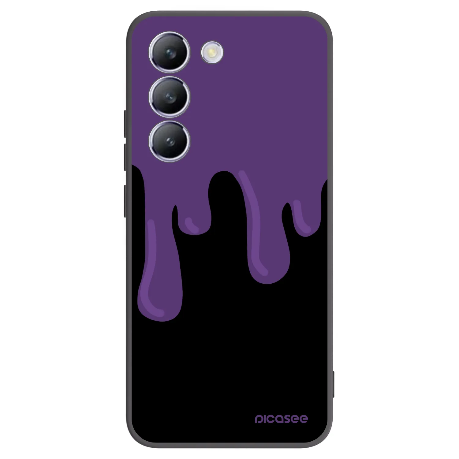 Picasee fekete szilikon tok az alábbi mobiltelefonokra Vivo V40 SE 5G - Purple spooky