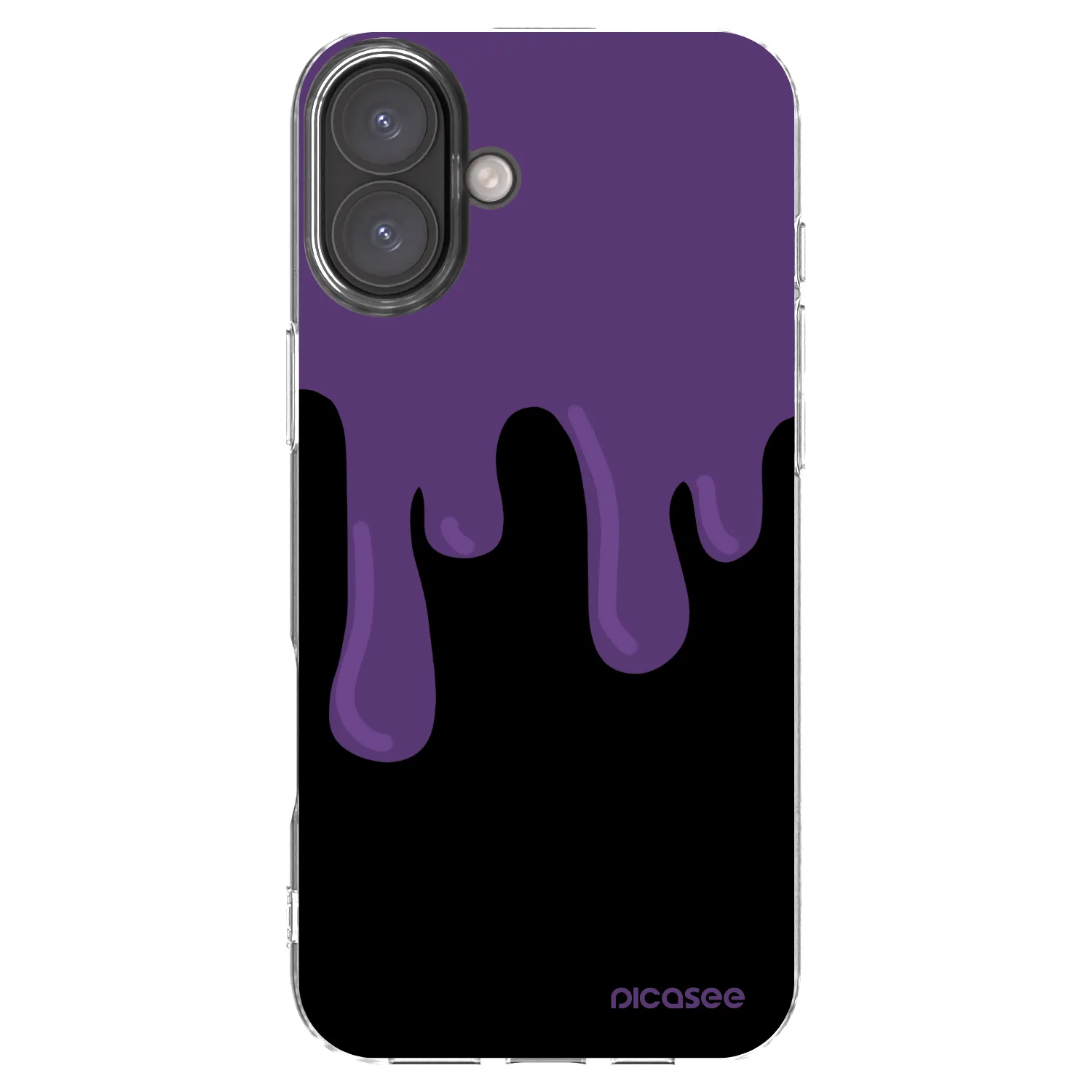 Picasee átlátszó szilikon tok az alábbi mobiltelefonokra Apple iPhone 16 Plus - Purple spooky