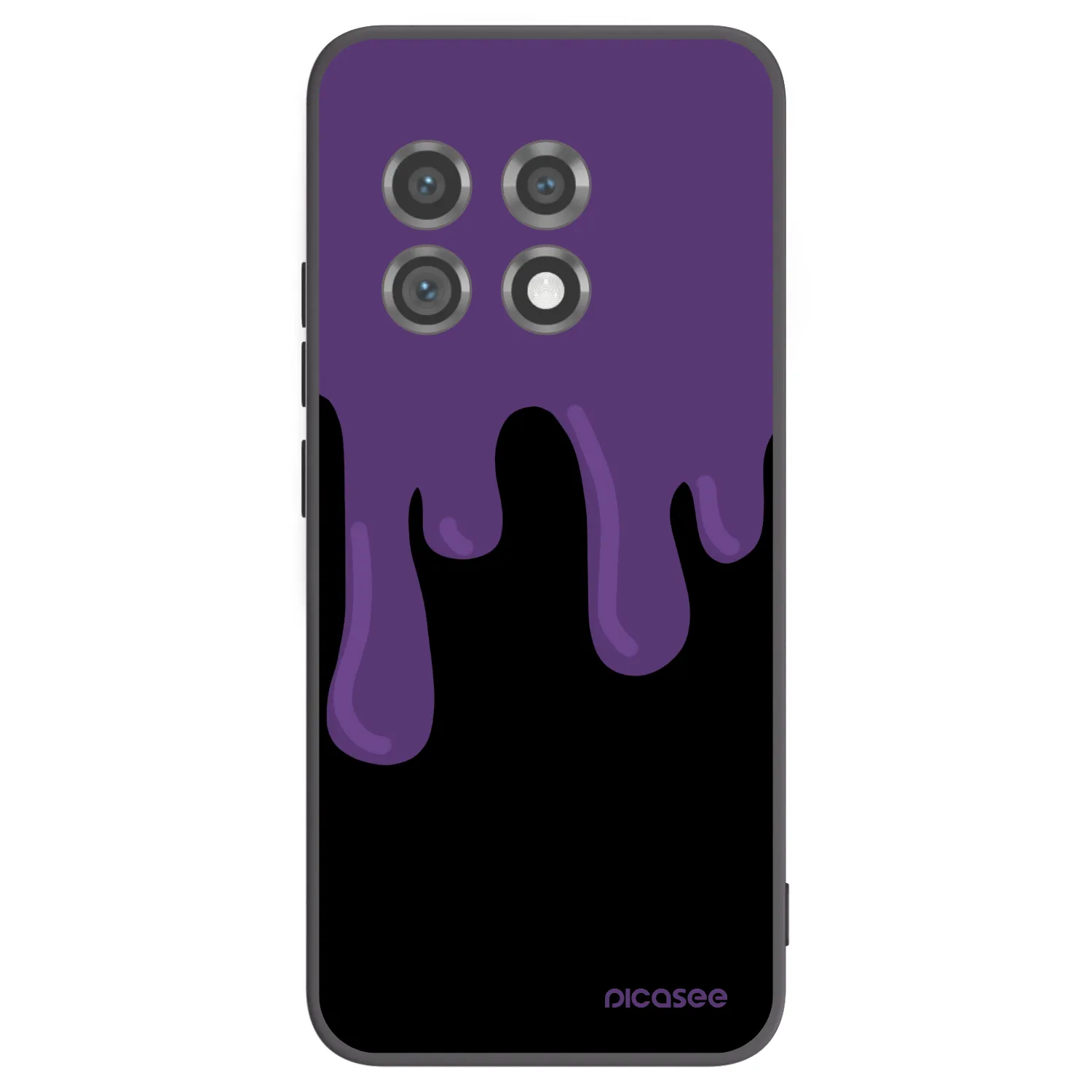 Picasee fekete szilikon tok az alábbi mobiltelefonokra OnePlus 11 5G - Purple spooky
