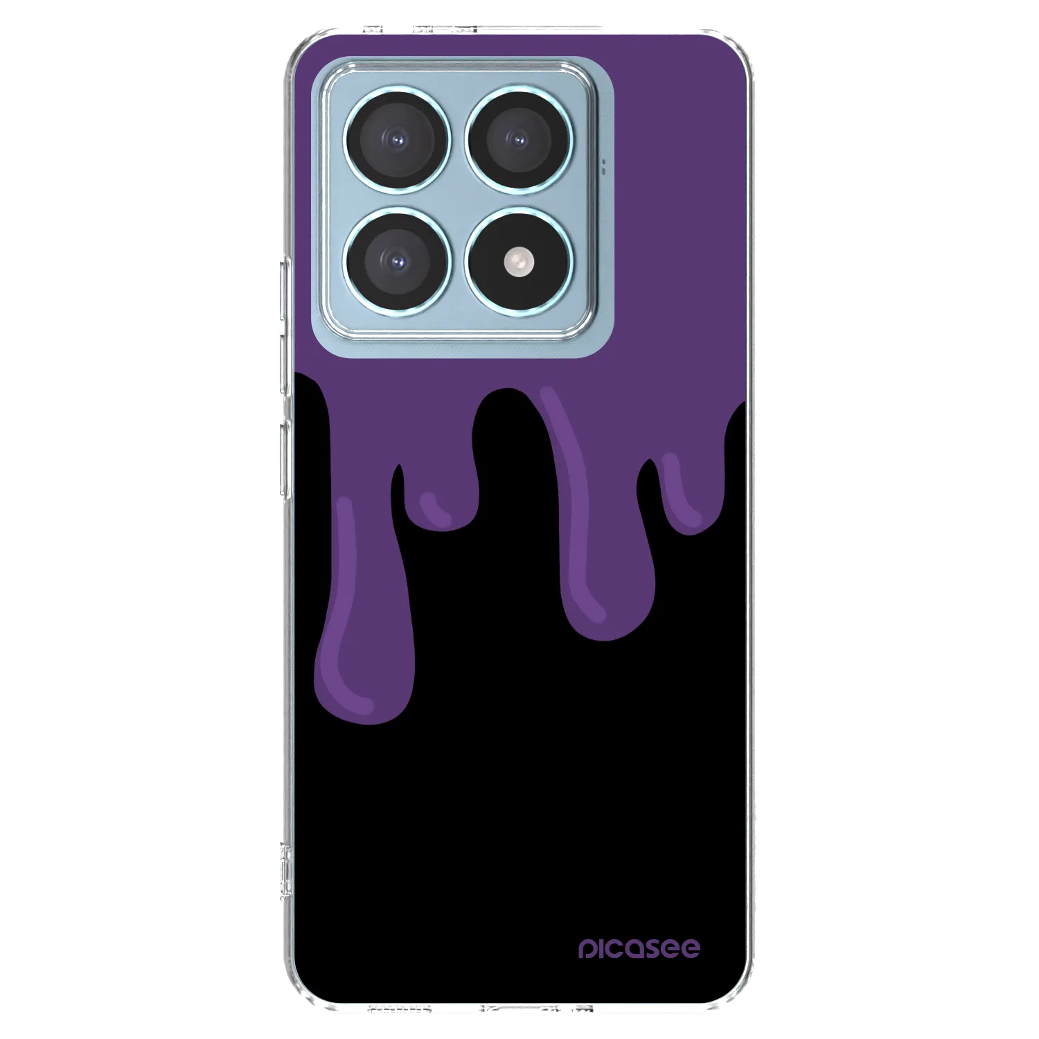 Picasee átlátszó szilikon tok az alábbi mobiltelefonokra Xiaomi 14T Pro - Purple spooky
