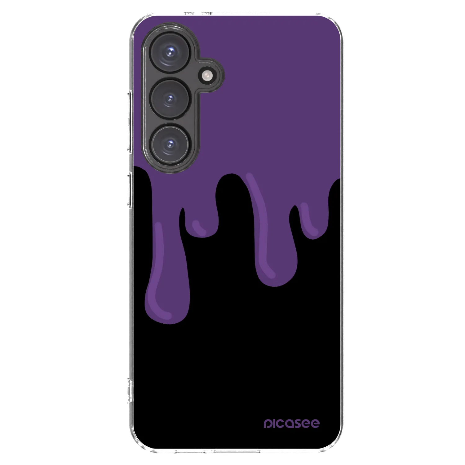 Picasee átlátszó szilikon tok az alábbi mobiltelefonokra Samsung Galaxy S24 FE S721B - Purple spooky