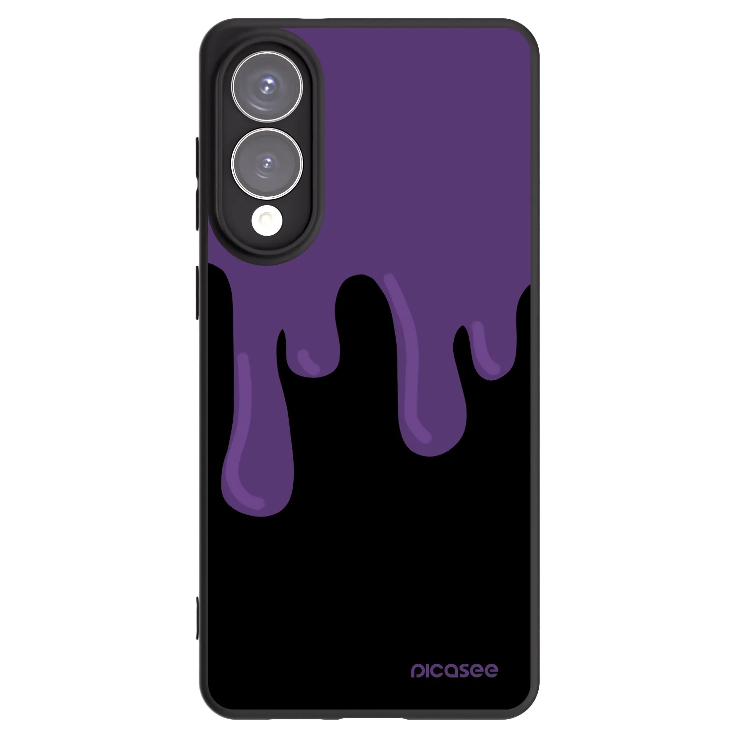 Picasee fekete szilikon tok az alábbi mobiltelefonokra Samsung Galaxy S25 Edge 5G - Purple spooky