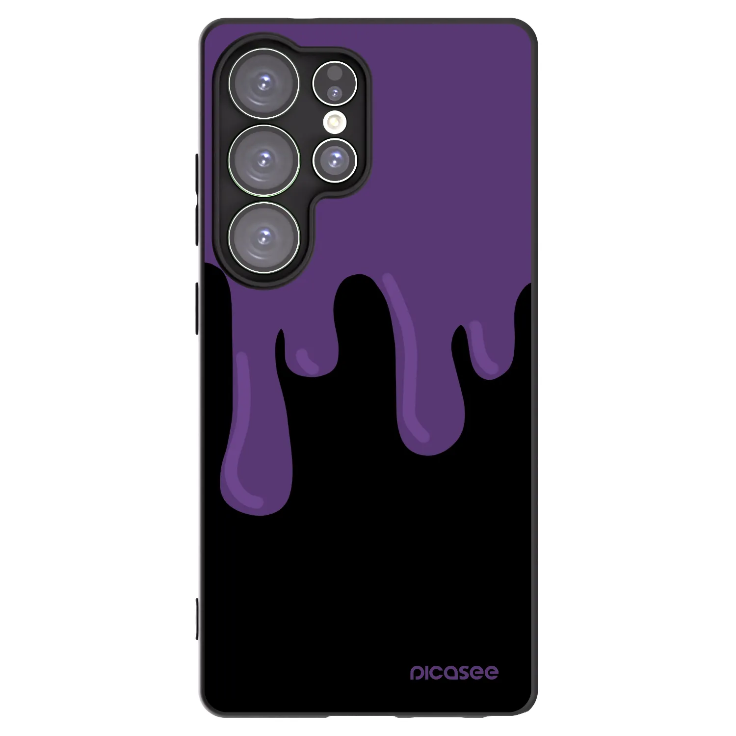 Picasee fekete szilikon tok az alábbi mobiltelefonokra Samsung Galaxy S25 Ultra 5G - Purple spooky