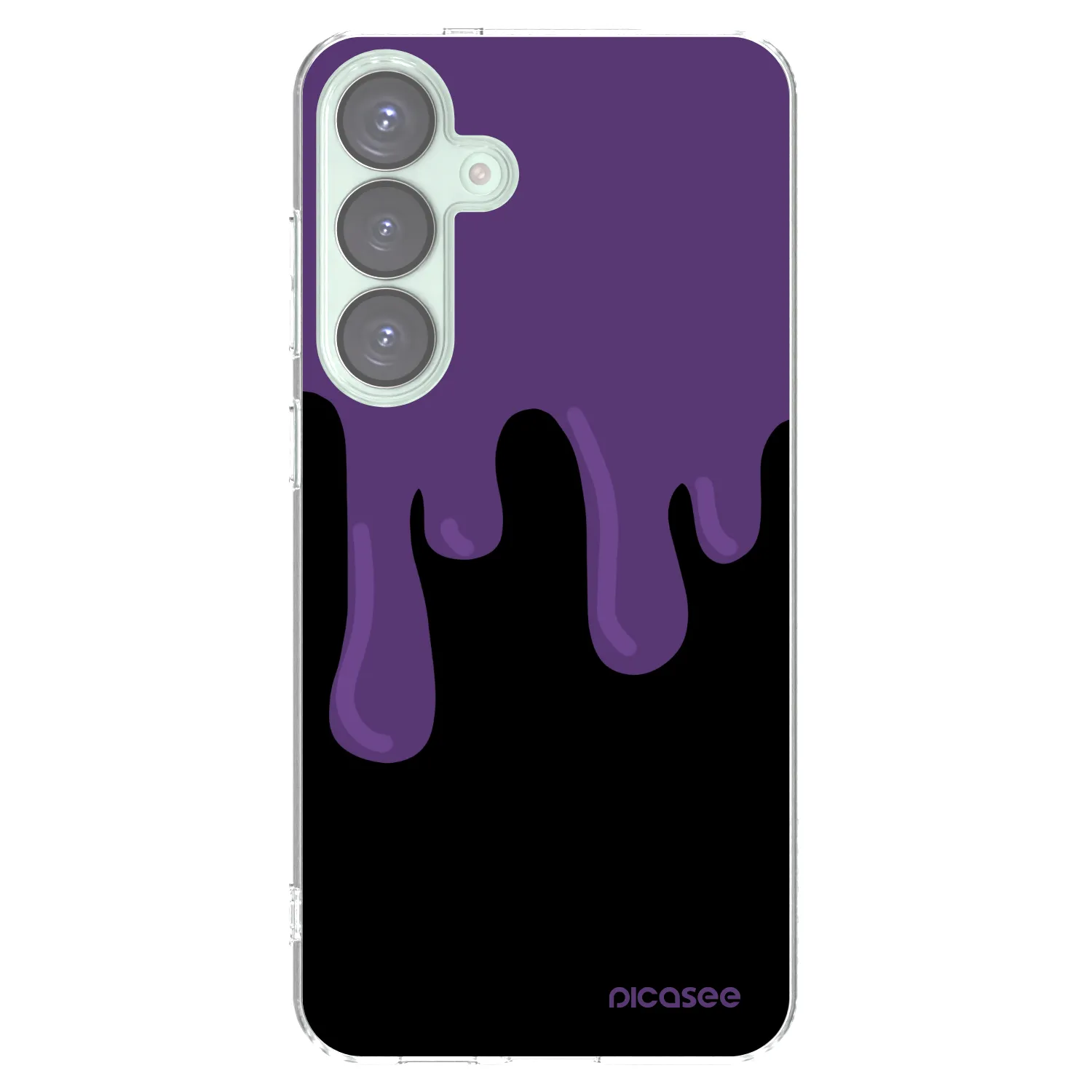 Picasee átlátszó szilikon tok az alábbi mobiltelefonokra Samsung Galaxy S25+ 5G - Purple spooky