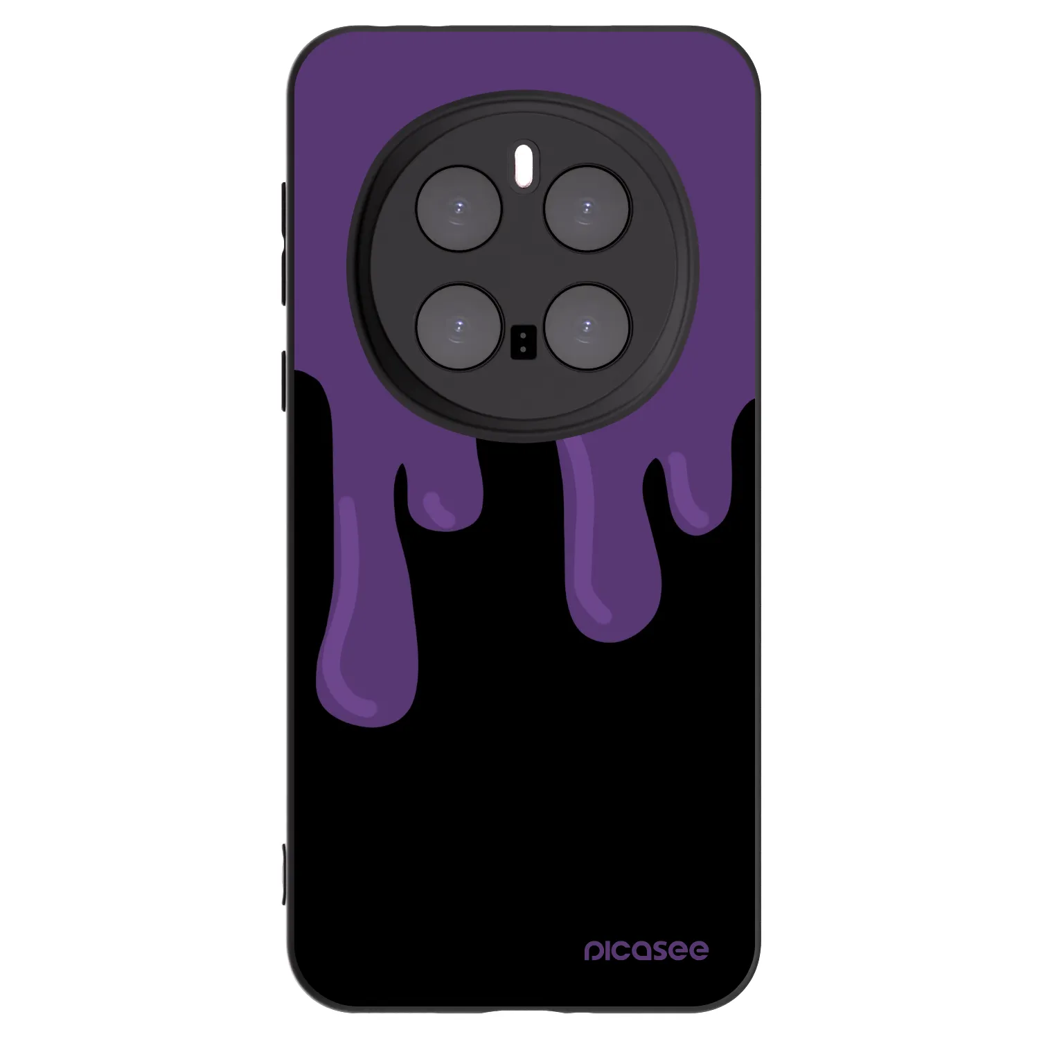 Picasee fekete szilikon tok az alábbi mobiltelefonokra Honor Magic7 Pro 5G - Purple spooky