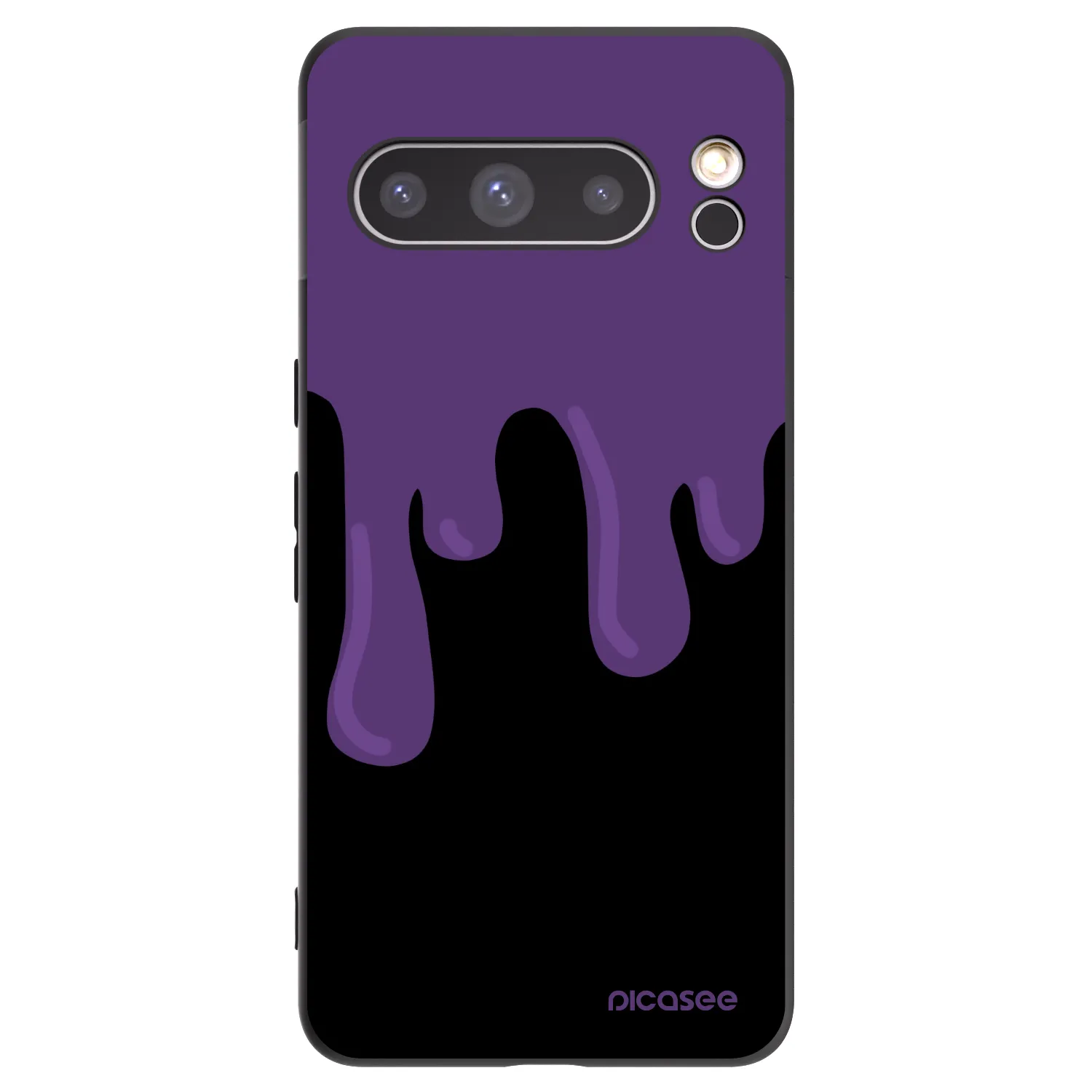 Picasee fekete szilikon tok az alábbi mobiltelefonokra Google Pixel 8 Pro - Purple spooky