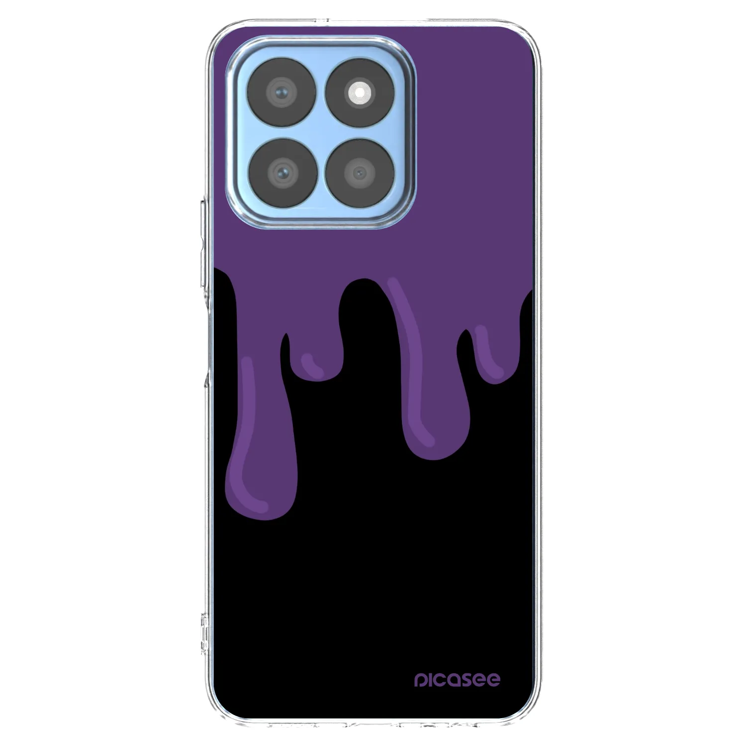 Picasee átlátszó szilikon tok az alábbi mobiltelefonokra Honor X8c - Purple spooky