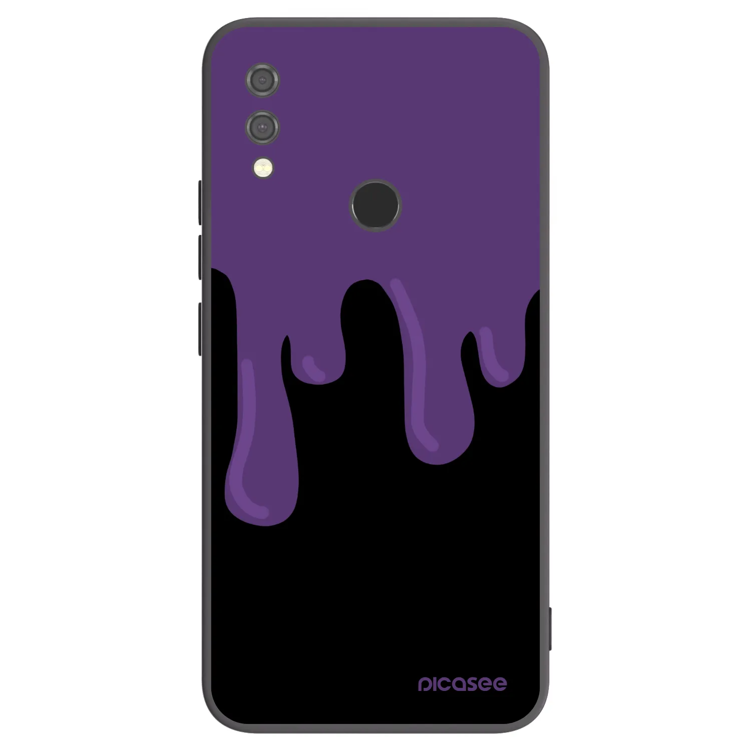 Picasee fekete szilikon tok az alábbi mobiltelefonokra Xiaomi Redmi Note 7 - Purple spooky
