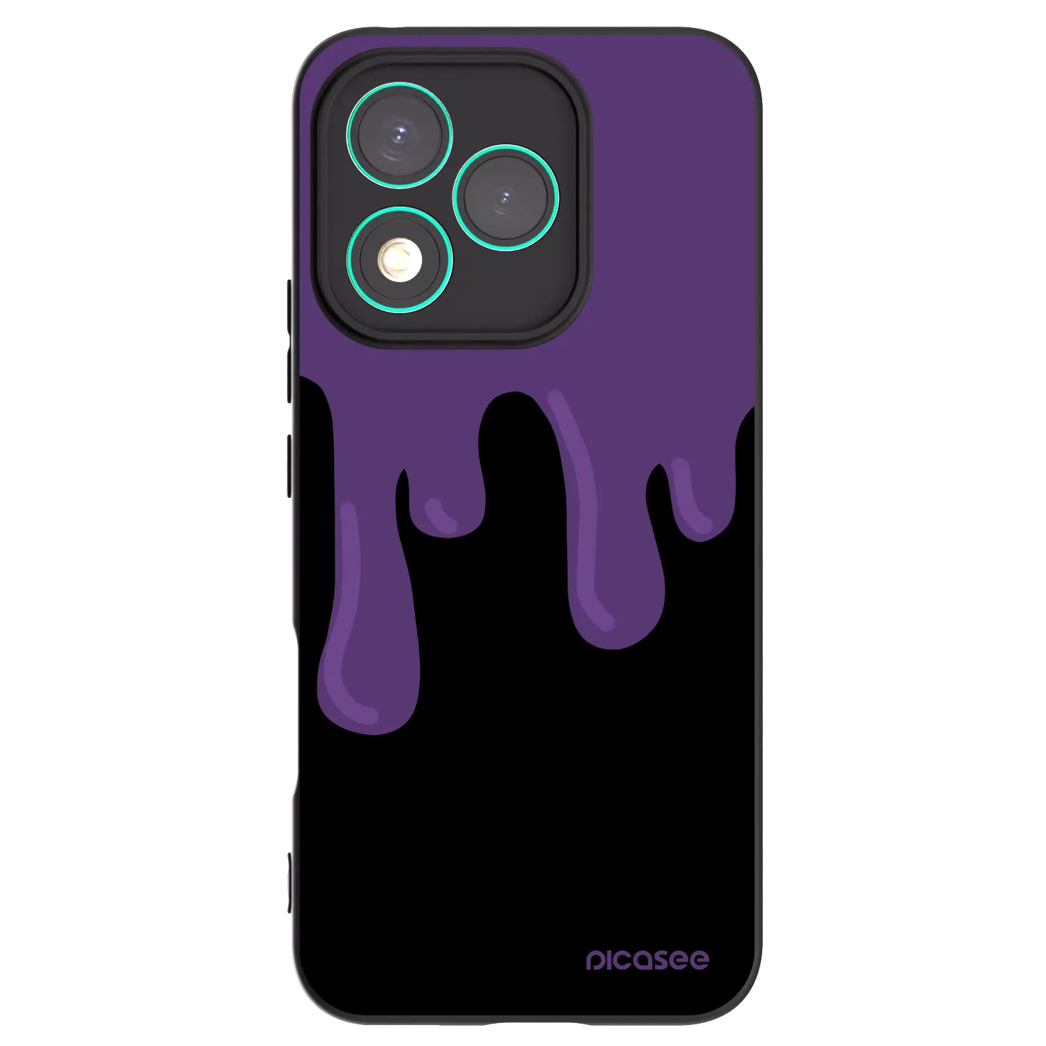 Picasee fekete szilikon tok az alábbi mobiltelefonokra Honor 400 Lite 5G - Purple spooky