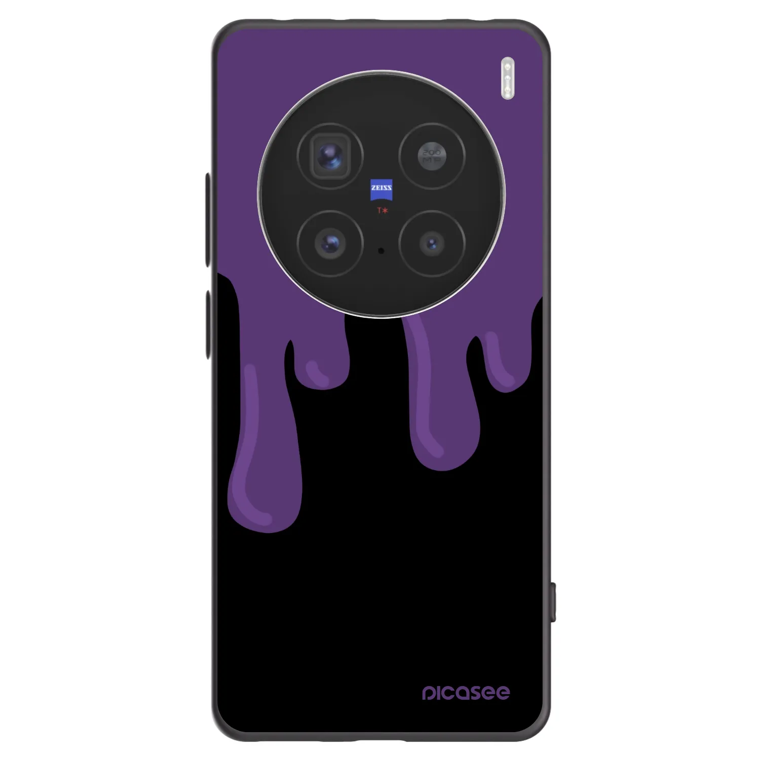 Picasee fekete szilikon tok az alábbi mobiltelefonokra Vivo X200 Pro - Purple spooky