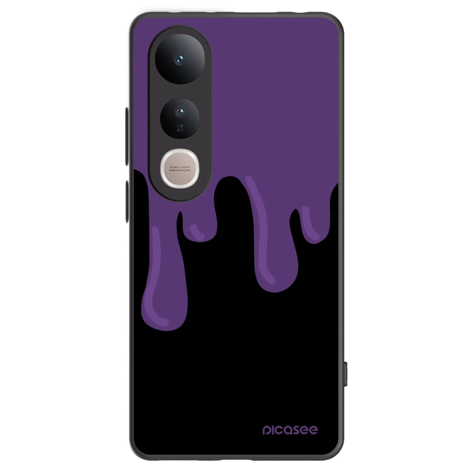 Picasee fekete szilikon tok az alábbi mobiltelefonokra Vivo V50 Lite 5G - Purple spooky