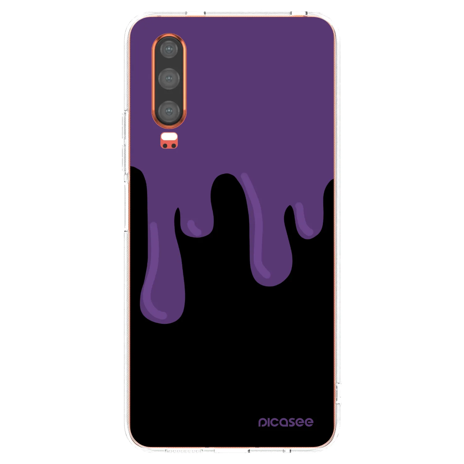 Picasee átlátszó szilikon tok az alábbi mobiltelefonokra Huawei P30 - Purple spooky