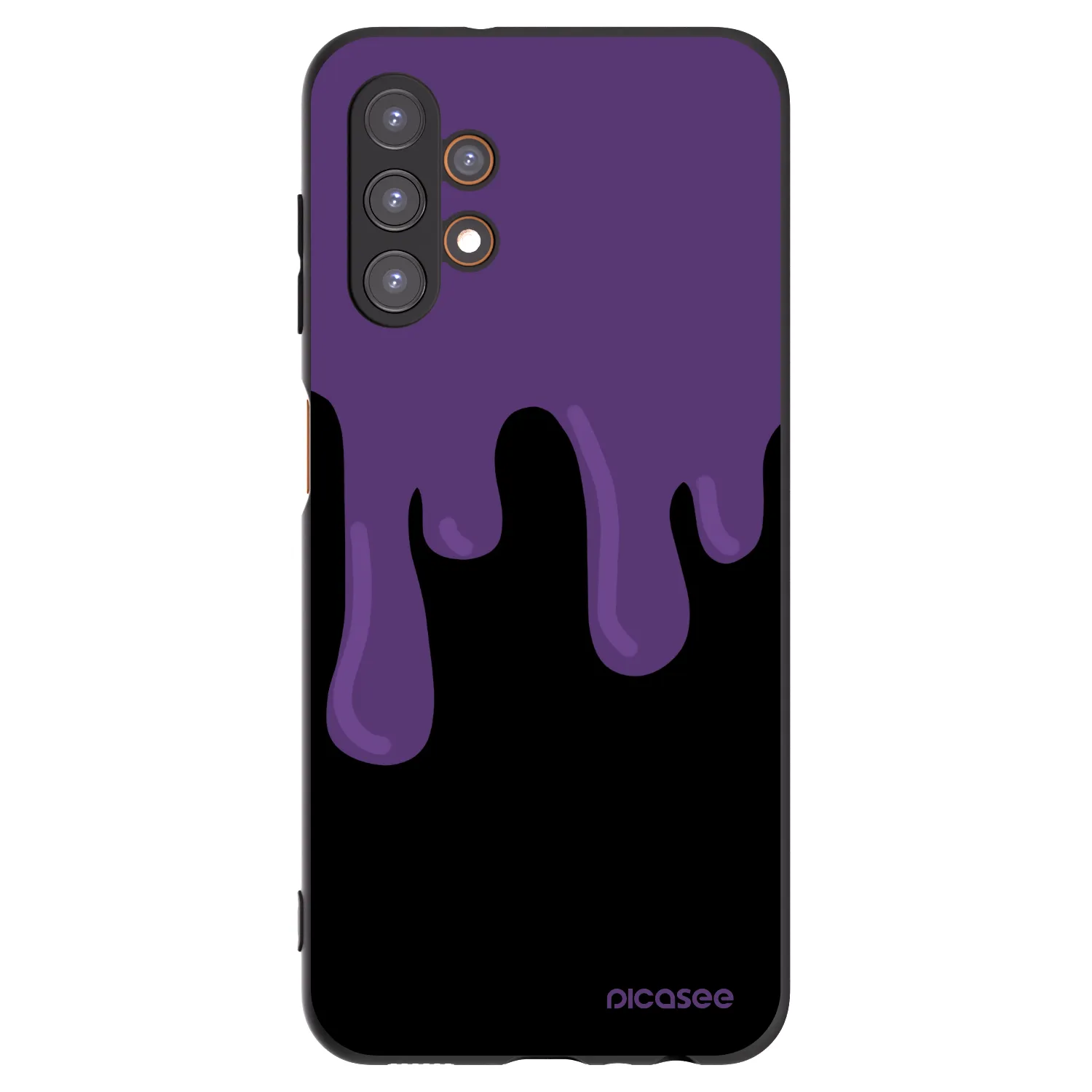 Picasee fekete szilikon tok az alábbi mobiltelefonokra Samsung Galaxy A13 5G - Purple spooky