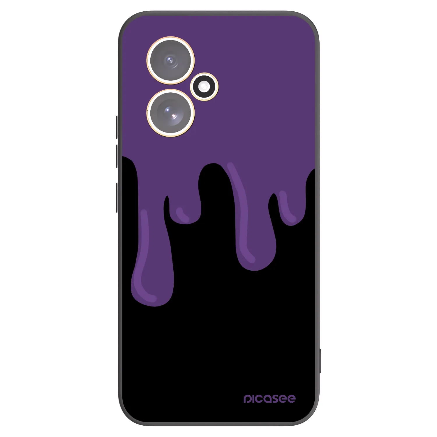 Picasee fekete szilikon tok az alábbi mobiltelefonokra Honor 400 5G - Purple spooky
