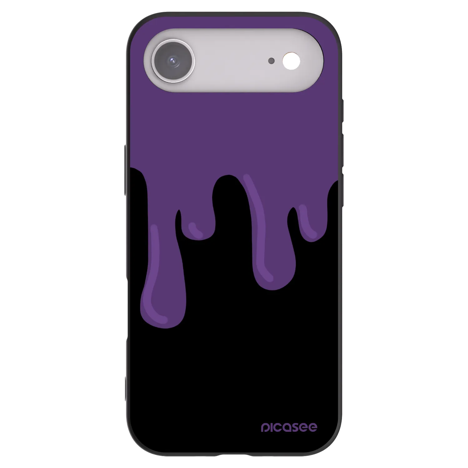 Picasee fekete szilikon tok az alábbi mobiltelefonokra Apple iPhone Air - Purple spooky