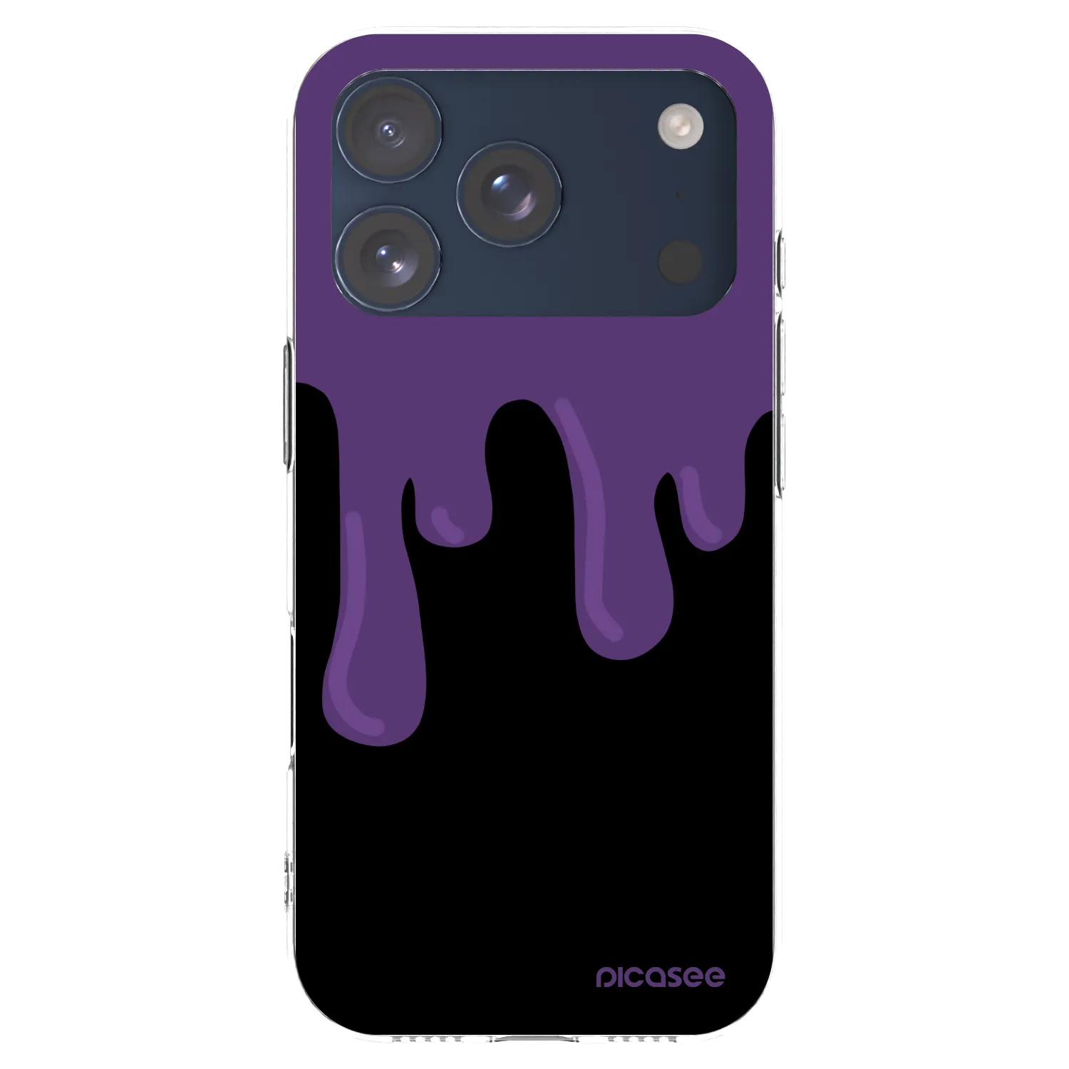 Picasee átlátszó szilikon tok az alábbi mobiltelefonokra Apple iPhone 17 Pro - Purple spooky