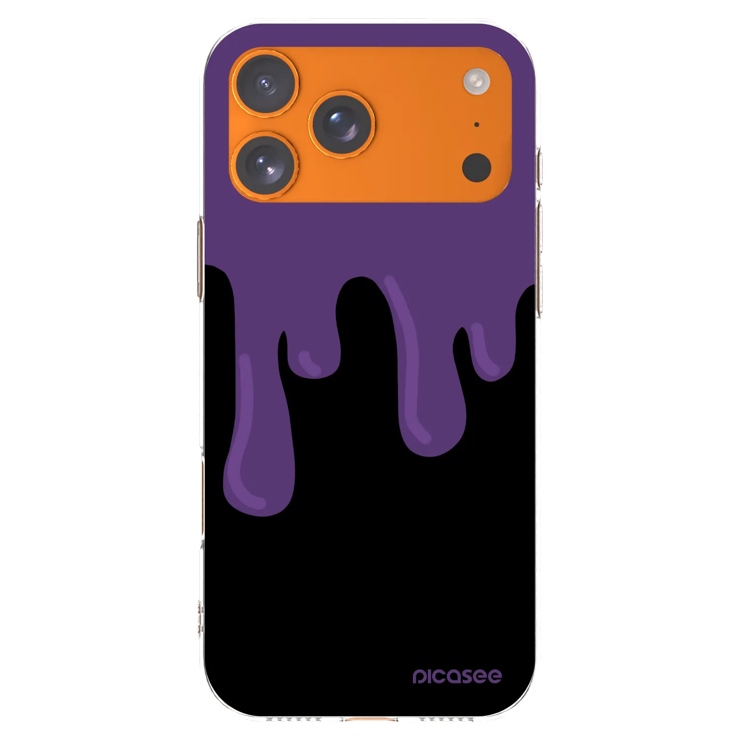 Picasee átlátszó szilikon tok az alábbi mobiltelefonokra Apple iPhone 17 Pro Max - Purple spooky