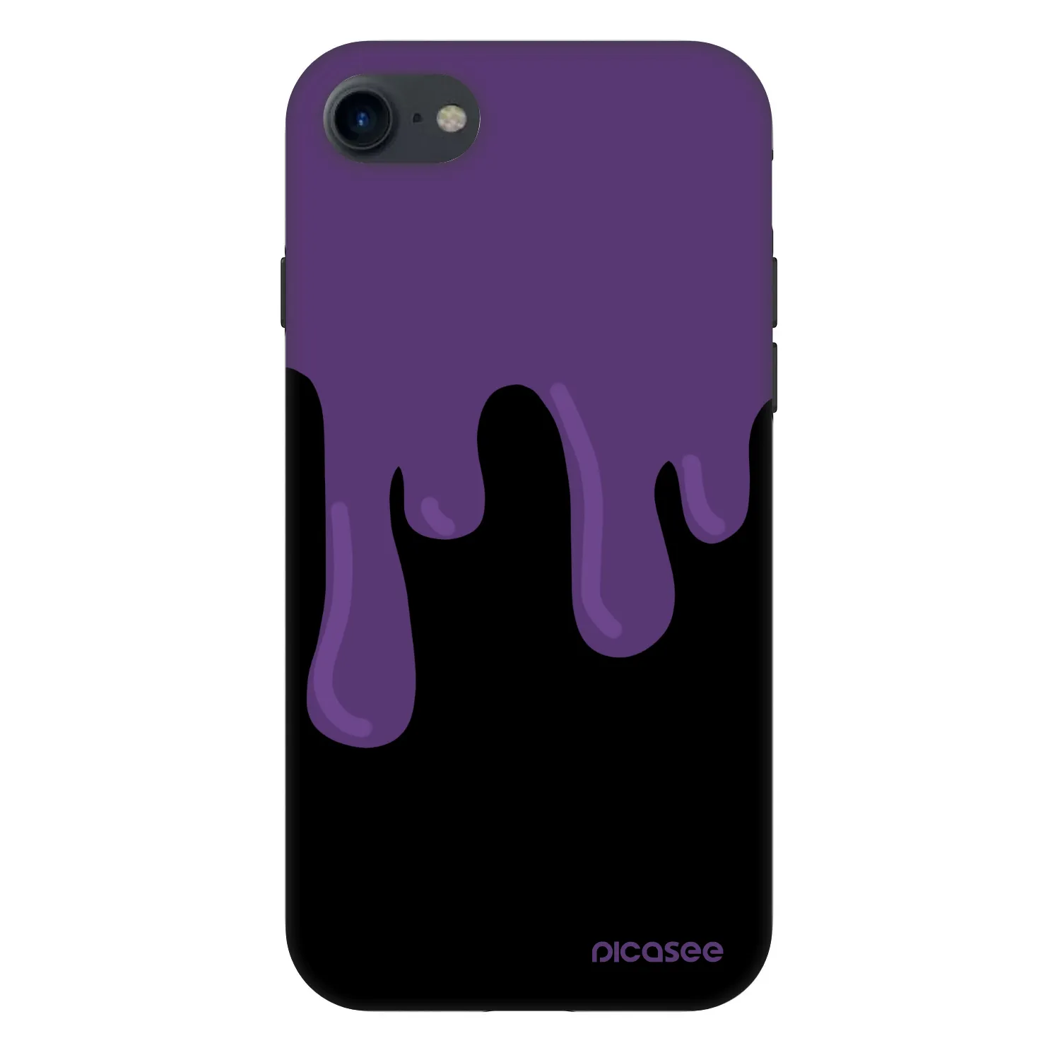 Picasee Fashion Case Apple iPhone SE 2020 - Purple spooky