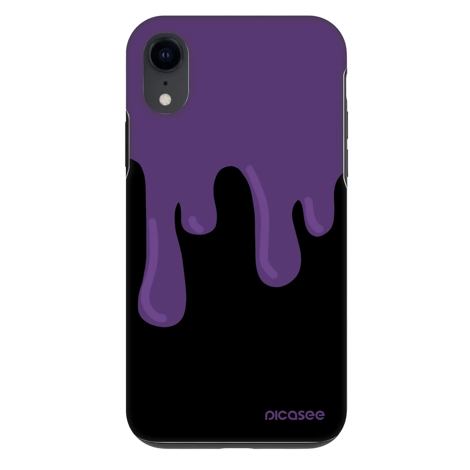Picasee Fashion Case Apple iPhone XR - Purple spooky