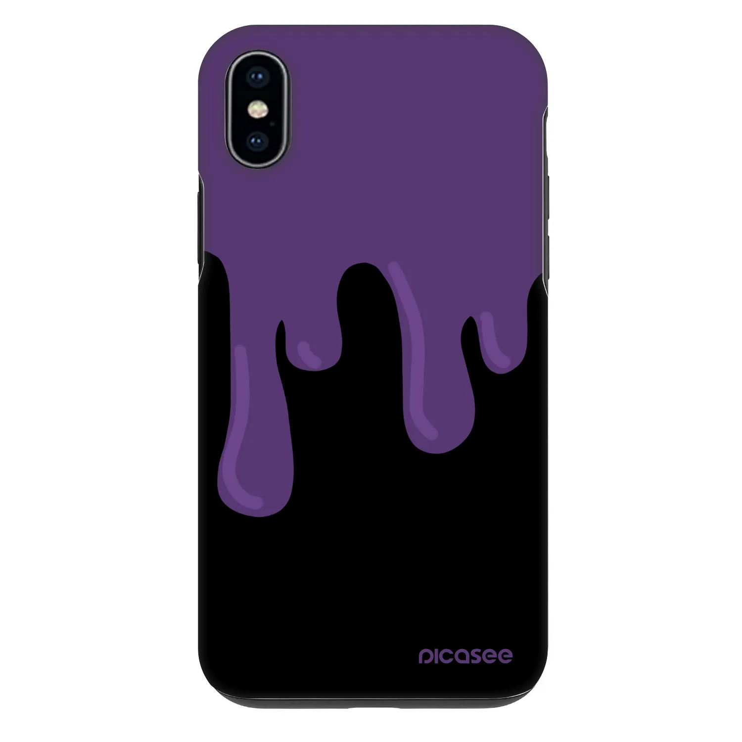 Picasee Fashion Case Apple iPhone XS Max - Purple spooky