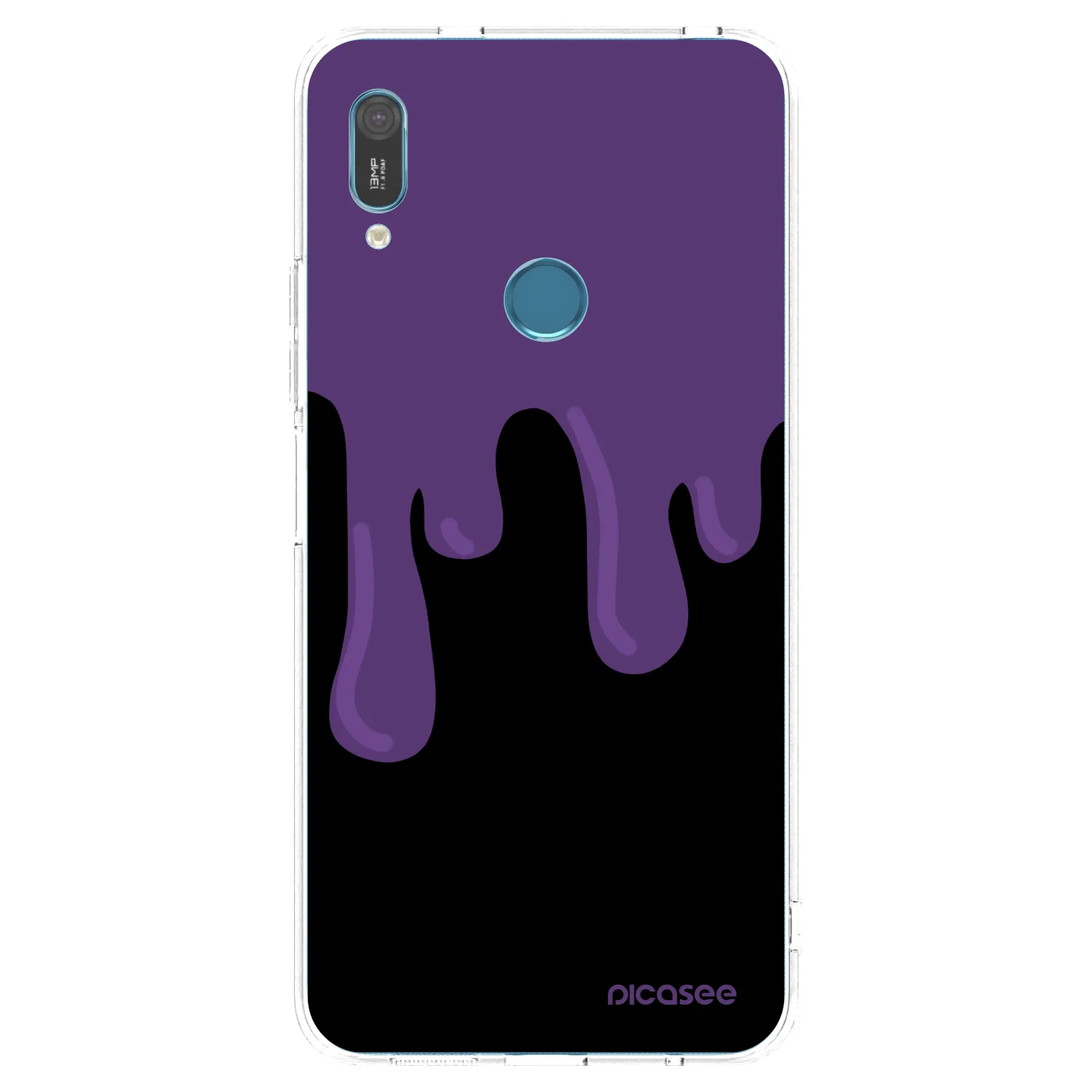 Picasee átlátszó szilikon tok az alábbi mobiltelefonokra Huawei Y6 2019 - Purple spooky