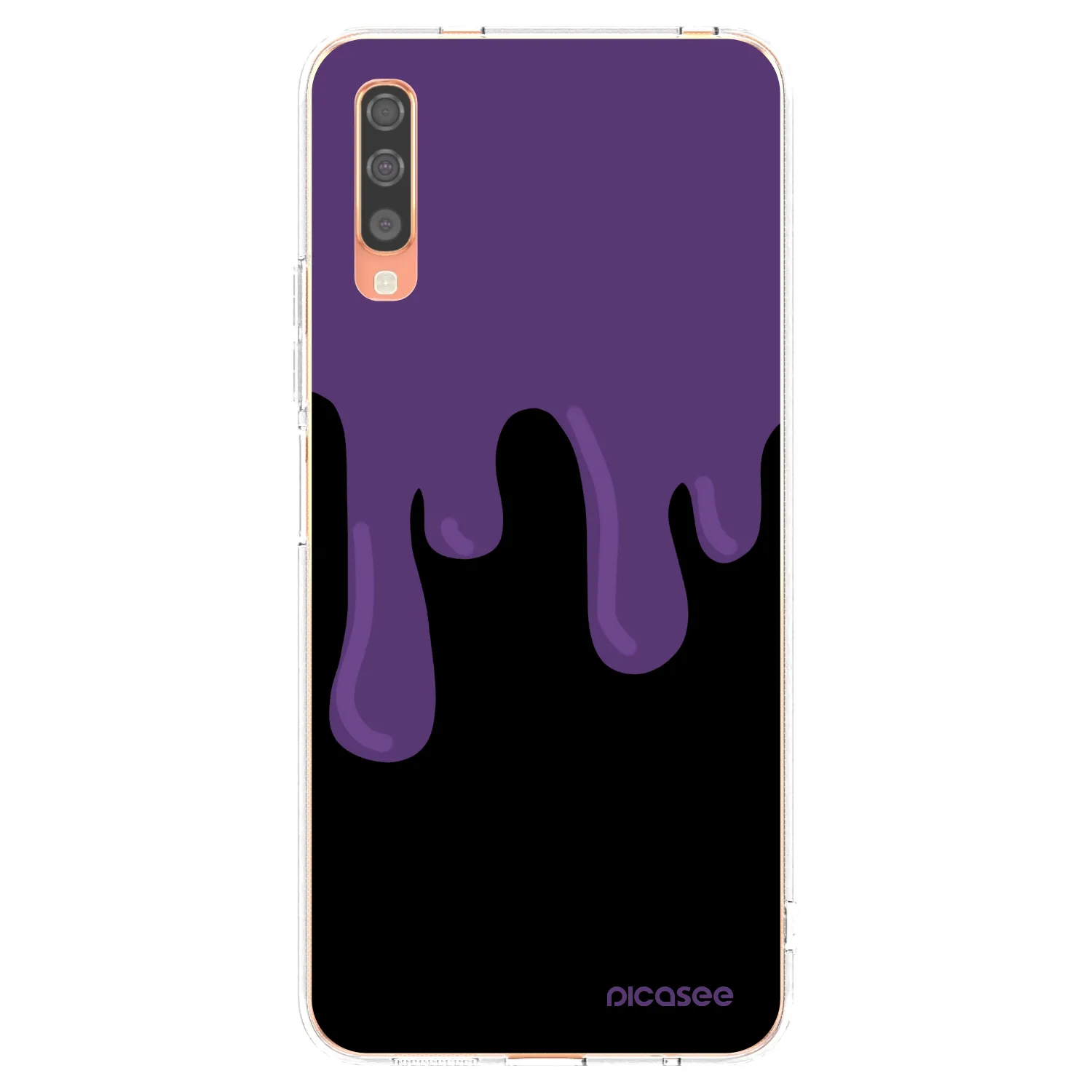 Picasee átlátszó szilikon tok az alábbi mobiltelefonokra Samsung Galaxy A70 A705F - Purple spooky